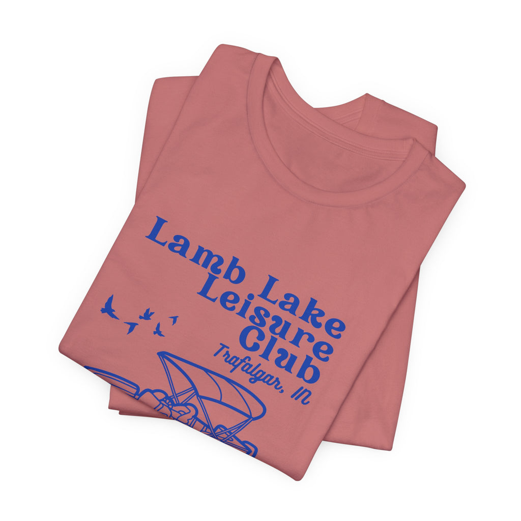 Pontoon Tee – "Lamb Lake Leisure Club" Vintage Boating T-Shirt