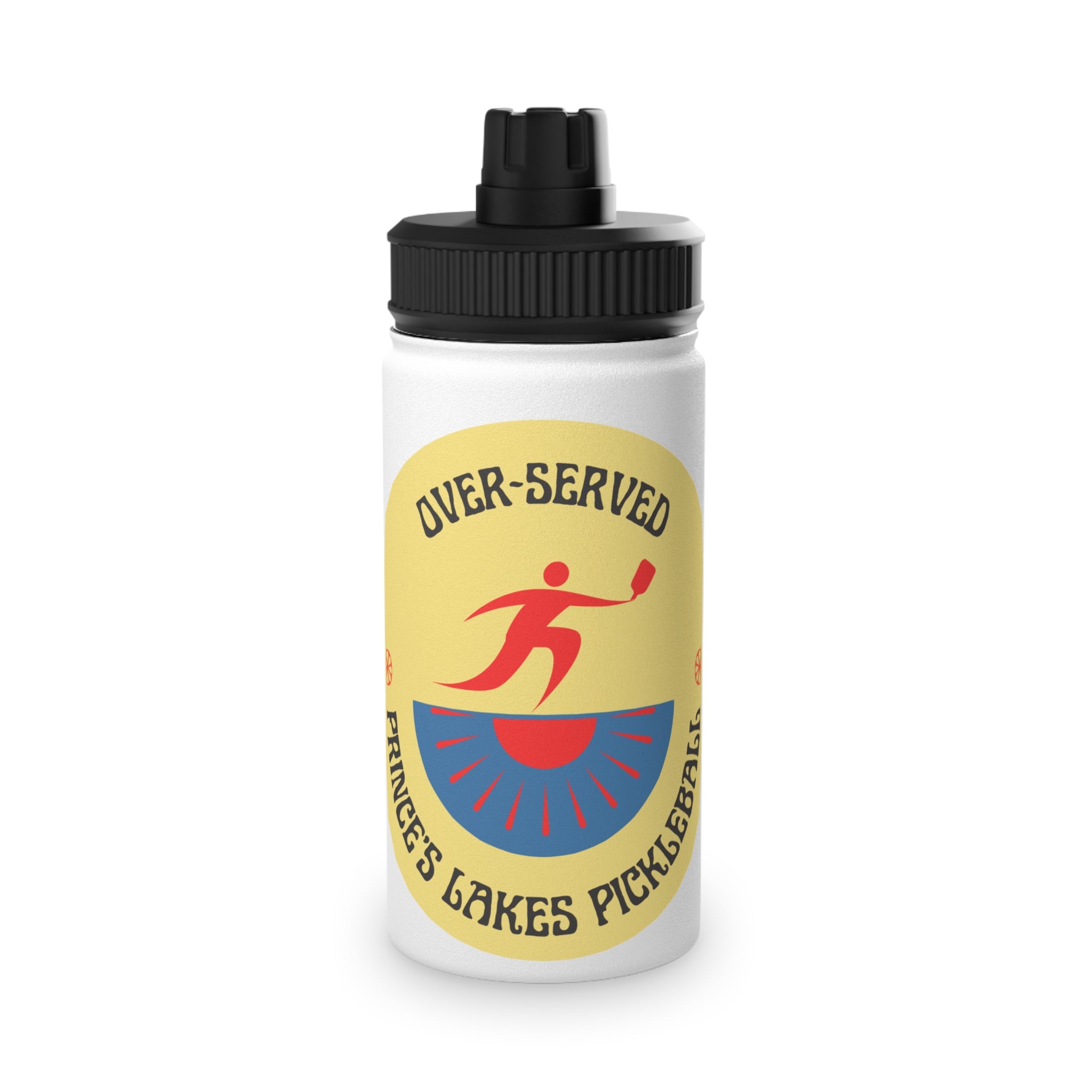 Over-Served Prince’s Lakes Pickleball Stainless Steel Water Bottle — Sports Lid