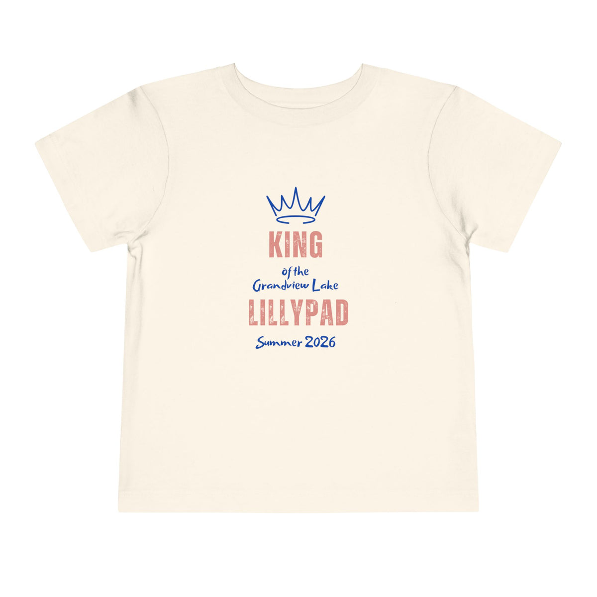 King of the Lillypad Toddler Tee — Grandview Lake Summer 2026'