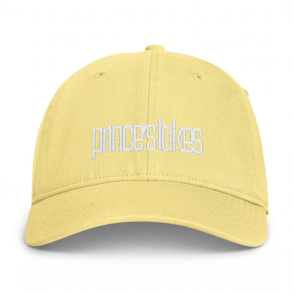 Distressed 'prince's lakes' Embroidered Washed Cap