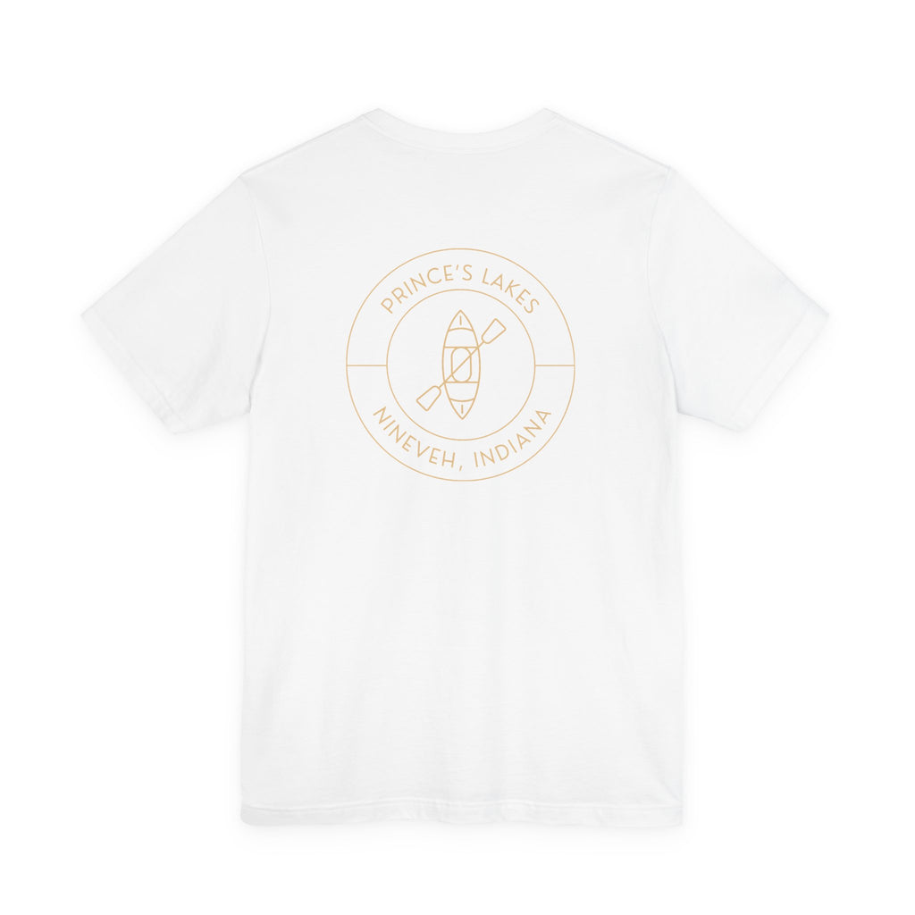 Kayak Pocket & Back Print Prince's Lakes Minimalist Tee —  Short Sleeve Shirt