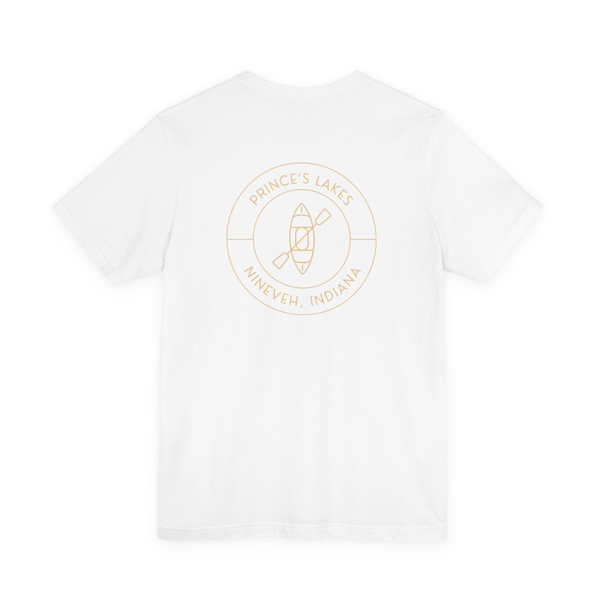 Kayak Pocket & Back Print Prince's Lakes Minimalist Tee —  Short Sleeve Shirt