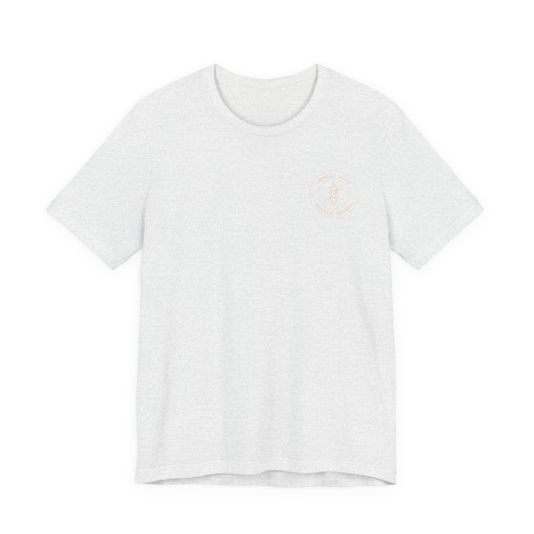 Kayak Pocket & Back Print Prince's Lakes Minimalist Tee —  Short Sleeve Shirt