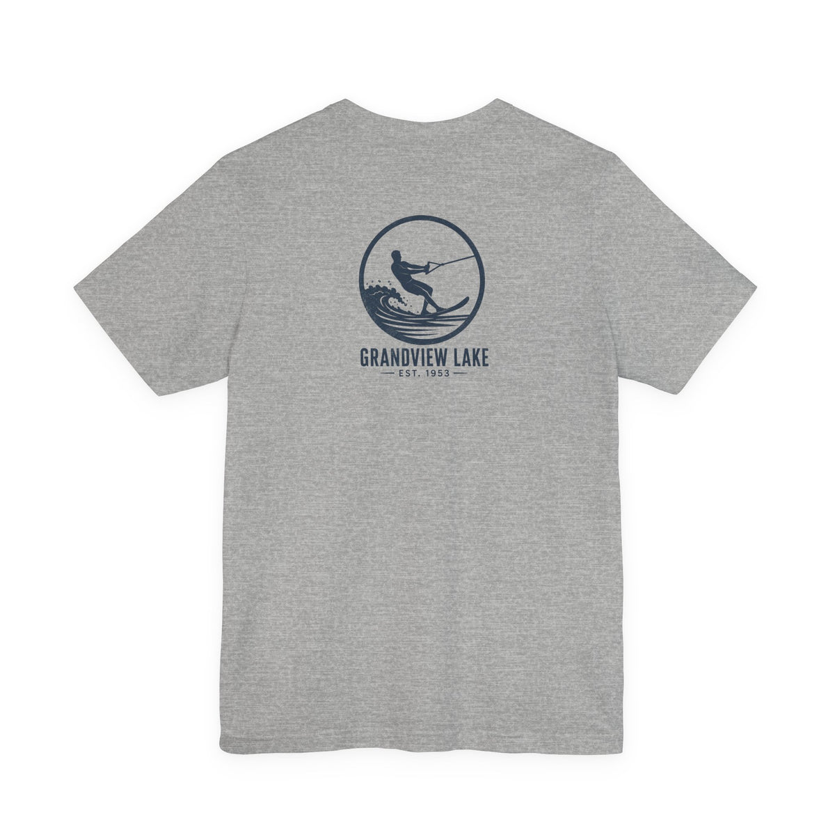 Grandview Lake Waterski Tee — Back Graphic Lake Shirt