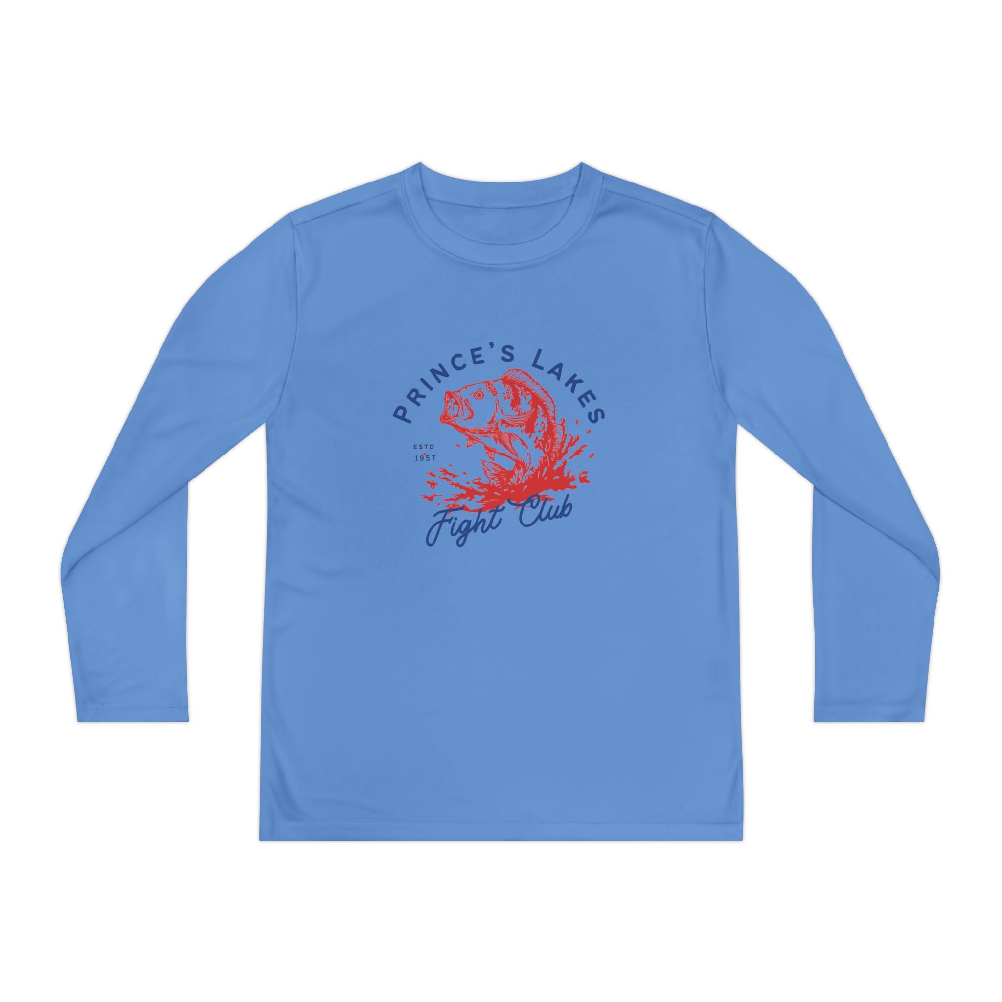 Youth Long Sleeve Tee — "Prince's Lakes Fight Club" Graphic