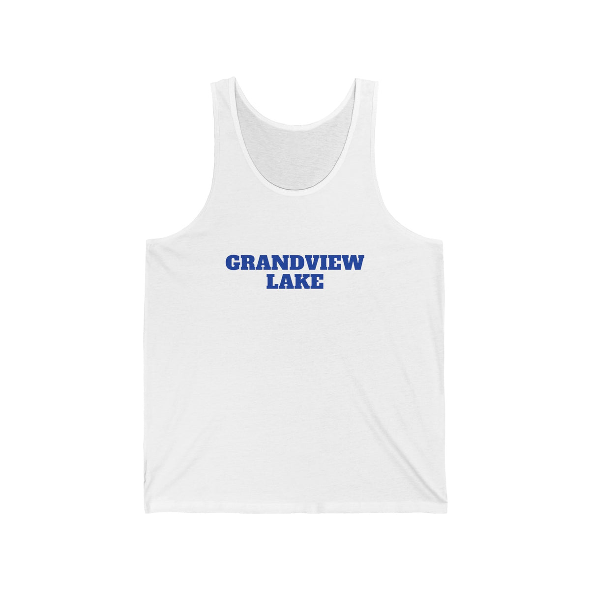 Grandview Lake Tank Top — Retro Collegiate Text
