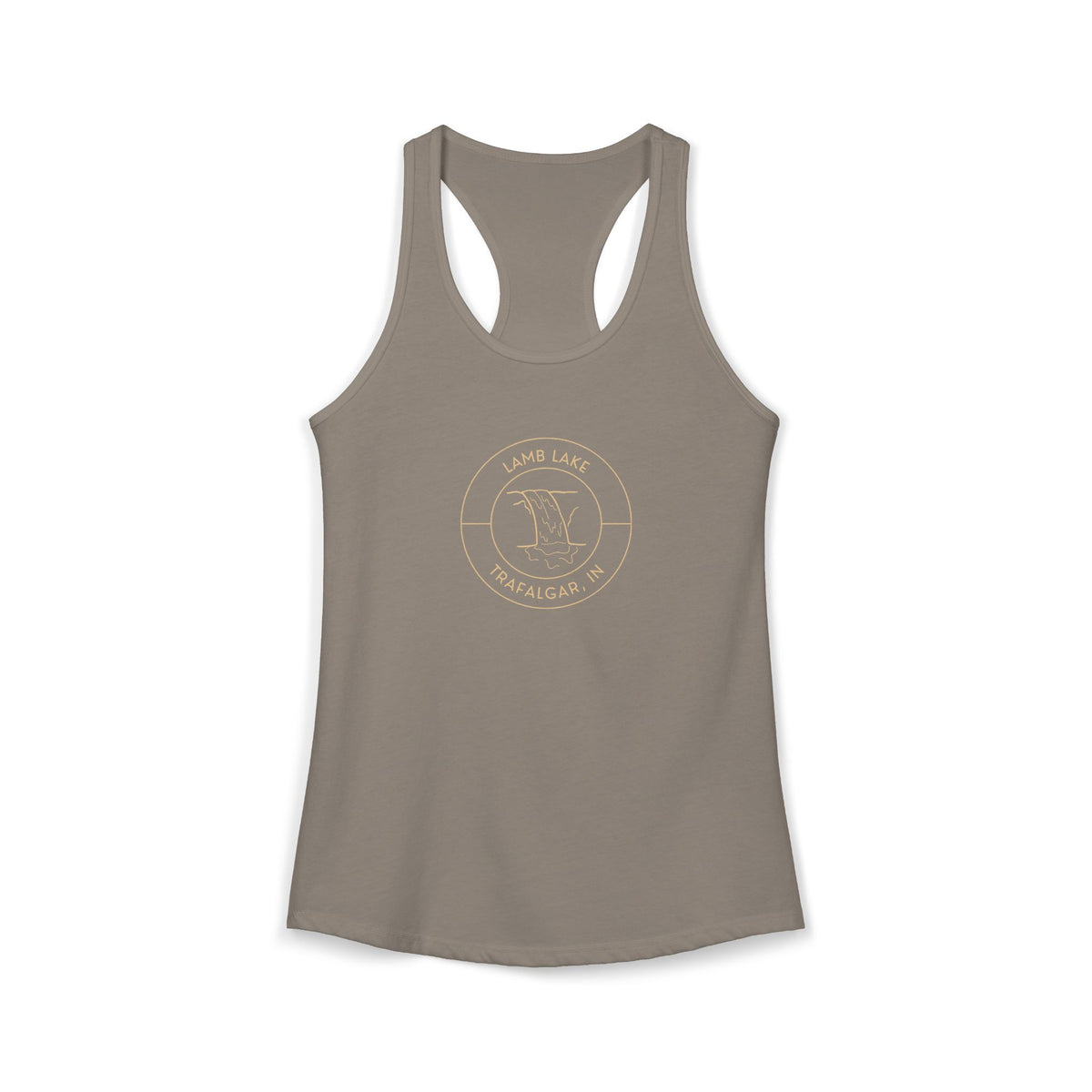 Women's Racerback Tank- Waterfall Lamb Lake