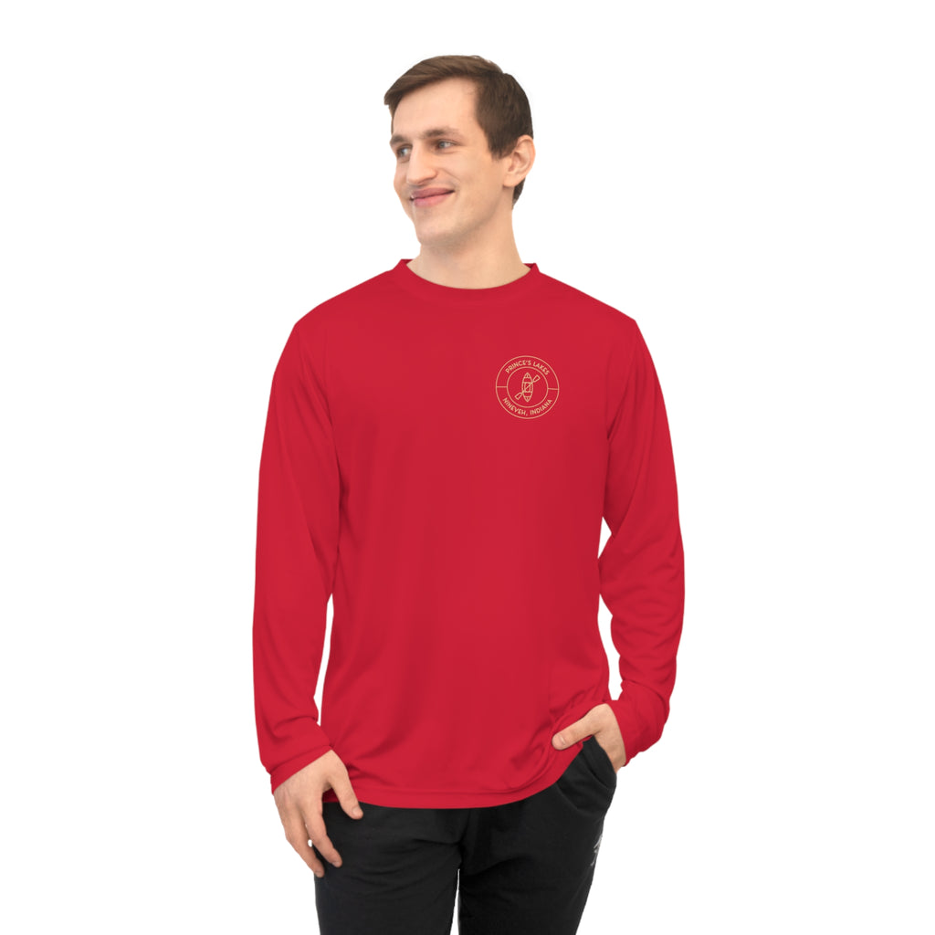 Performance Long Sleeve Shirt — Kayak Prince's Lakes Logo