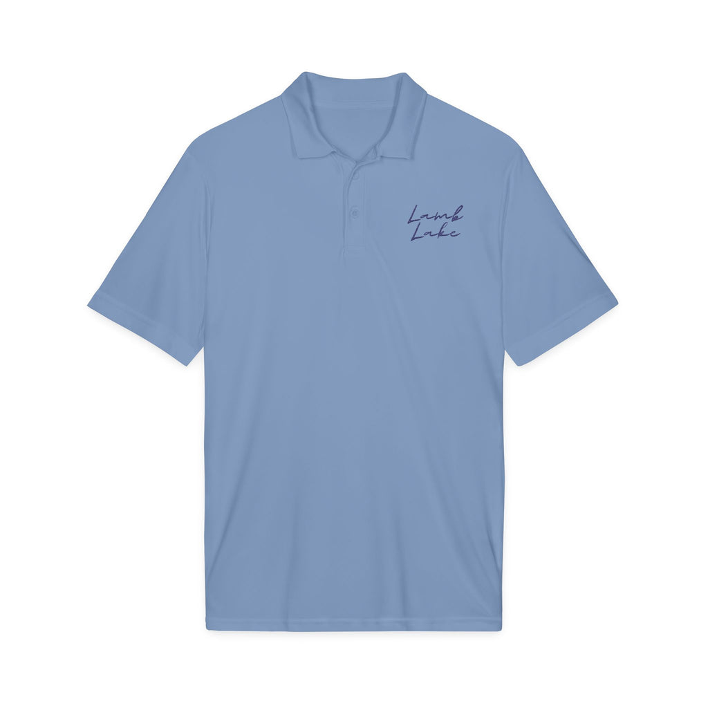 Embroidered 'Lamb Lake' Polo — Lightweight Performance Shirt