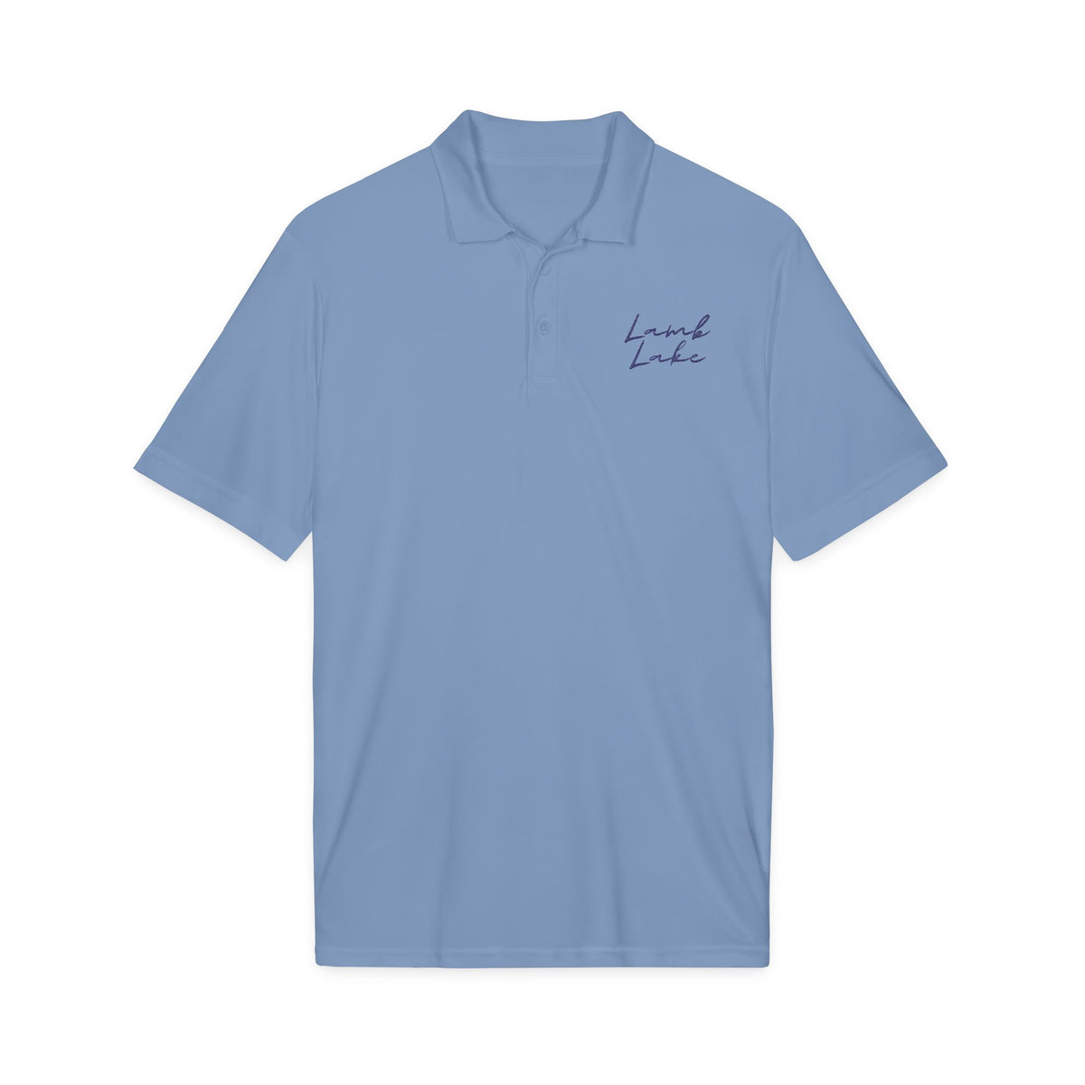 Embroidered 'Lamb Lake' Polo — Lightweight Performance Shirt