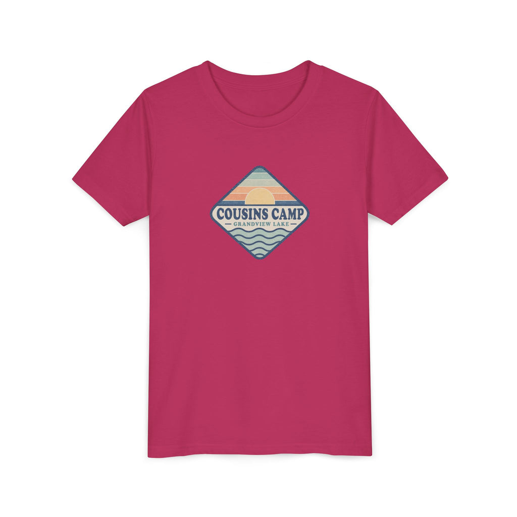 Cousins Camp Youth Tee — Retro Lakeside Summer Camp Kids Shirt