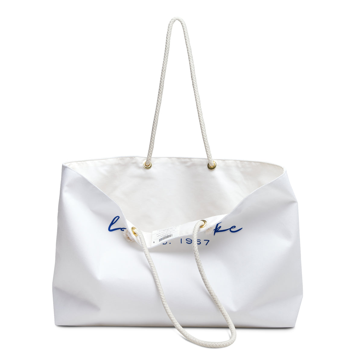 Weekender Bag - 'Lamb Lake' Script Tote | Travel & Lake Getaway Bag
