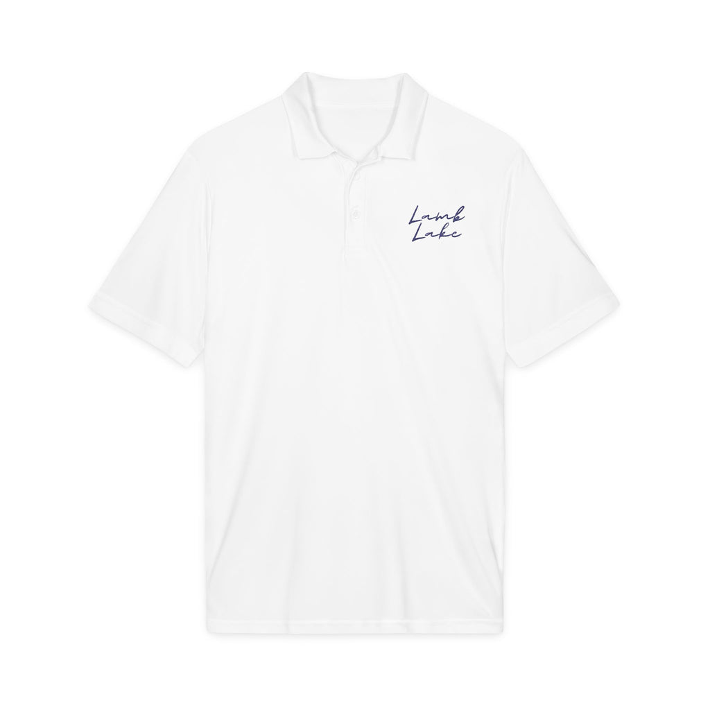 Embroidered 'Lamb Lake' Polo — Lightweight Performance Shirt