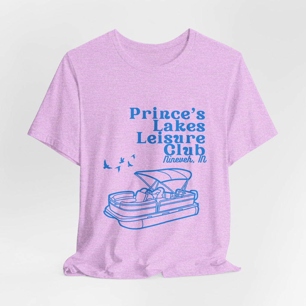 Lake Club Pontoon Boat Tee – "Prince's Lakes Leisure Club" Vintage Boating T-Shirt