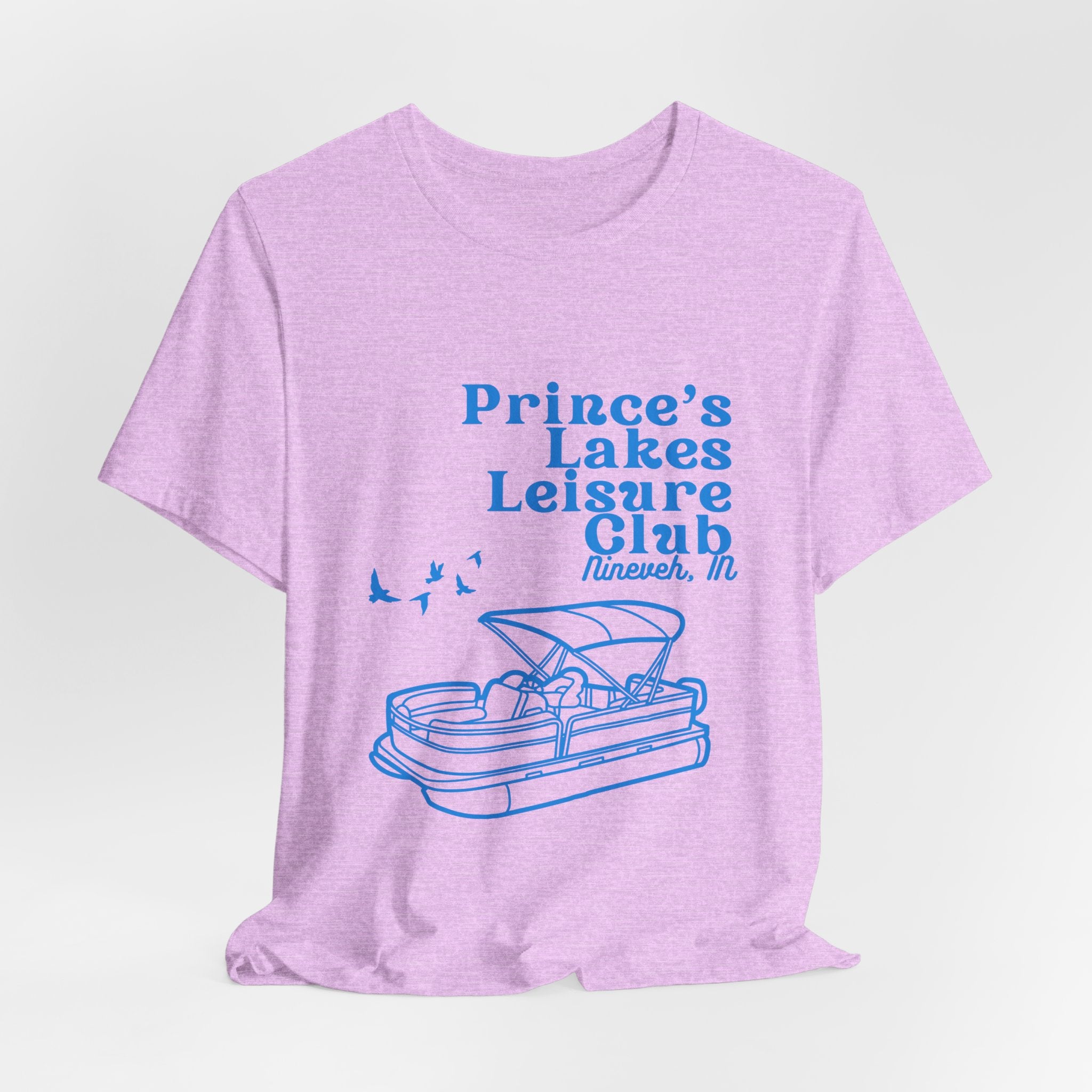 Lake Club Pontoon Boat Tee – "Prince's Lakes Leisure Club" Vintage Boating T-Shirt
