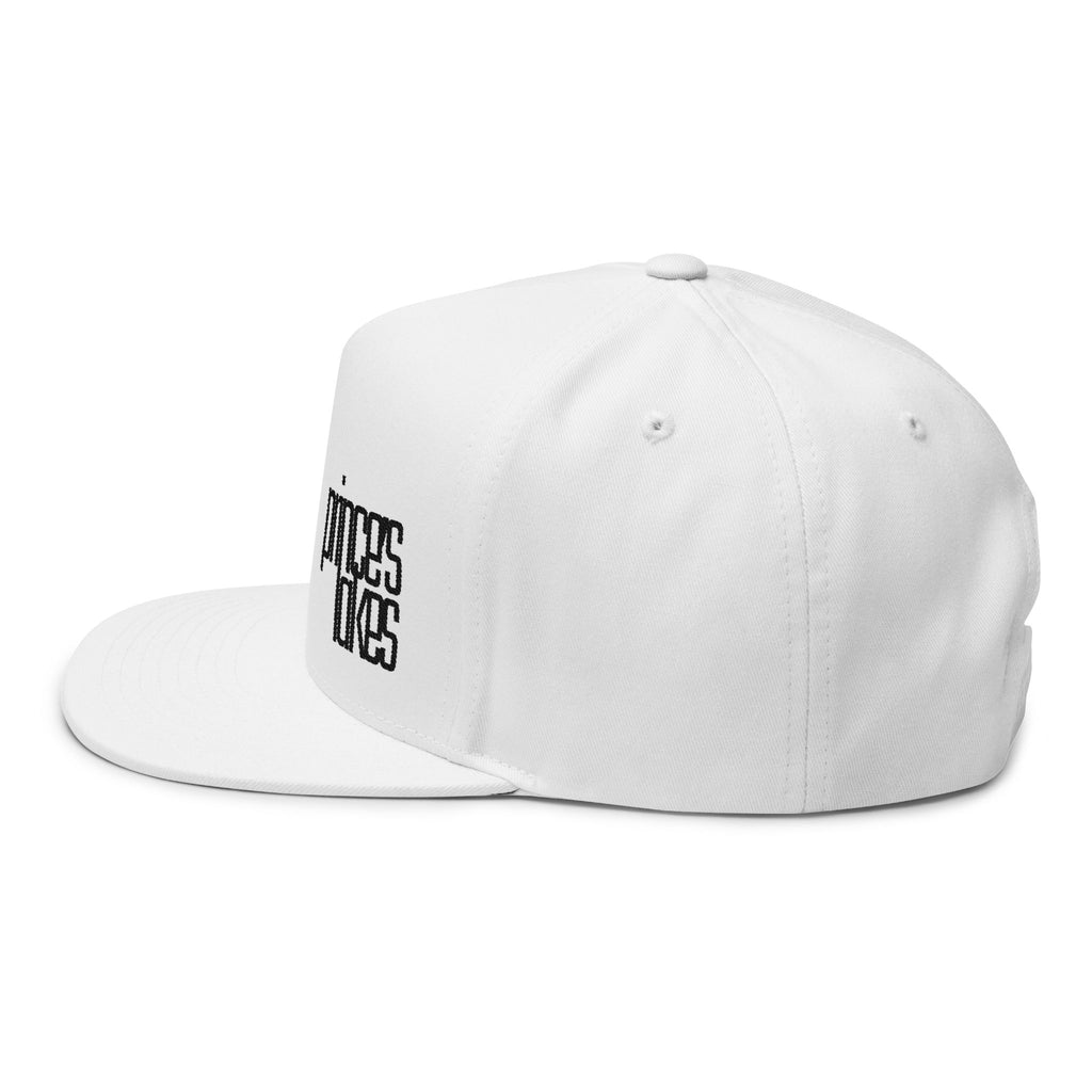 Flat Bill Cap — Minimal Embroidered "prince's lakes" Logo Snapback