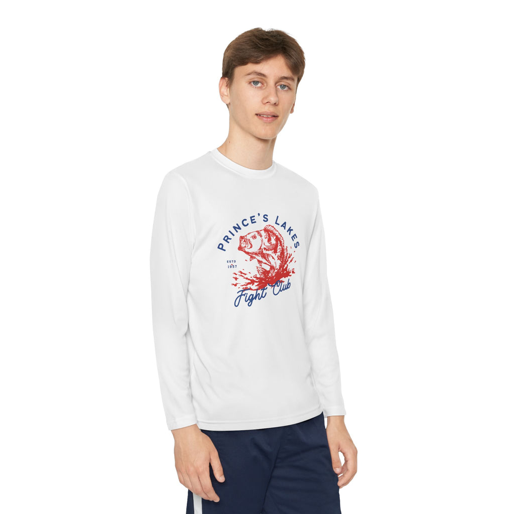 Youth Long Sleeve Tee — "Prince's Lakes Fight Club" Graphic