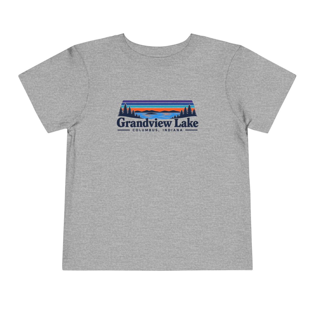 Toddler Tee - "Grandview Lake" Retro Sunset Graphic