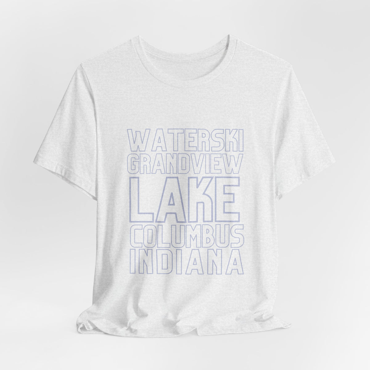 Grandview Lake Columbus Indiana Waterski Tee — Vintage Beach Town T‑Shirt