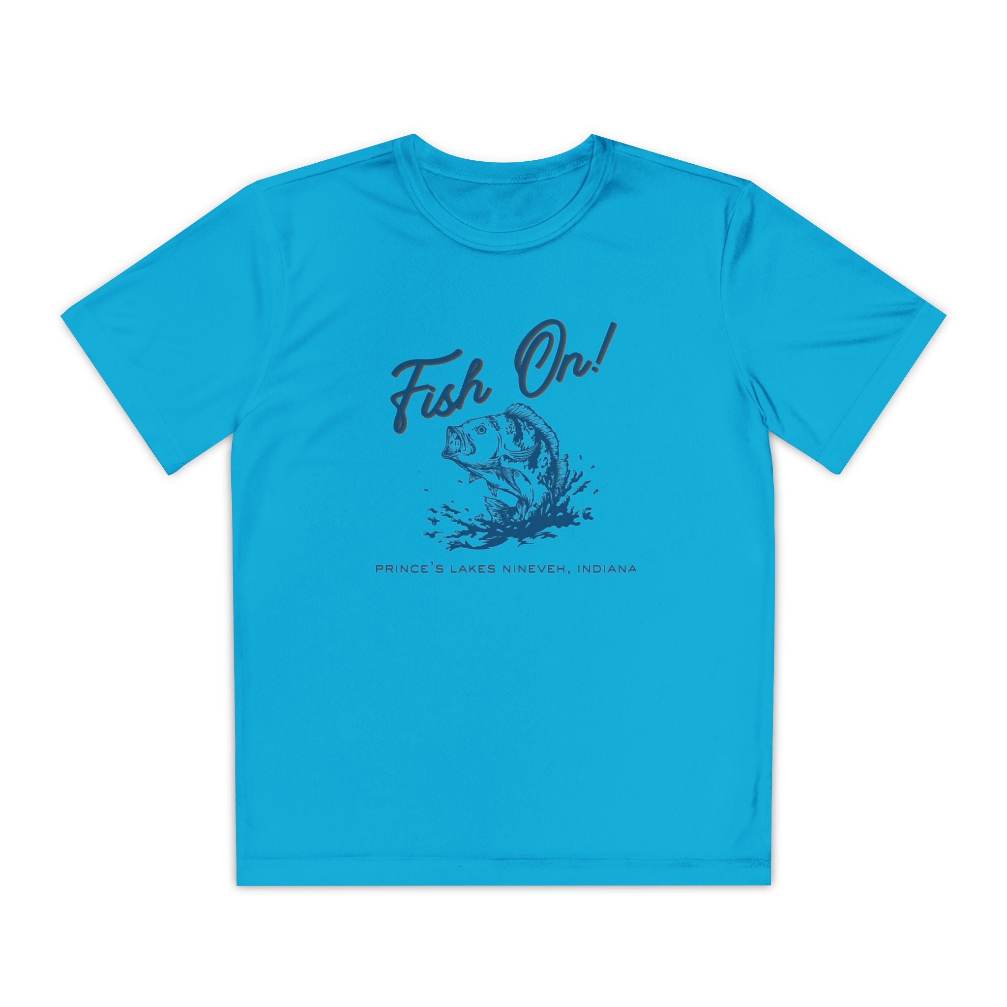 Youth Performance Tee — Prince's Lakes "Fish On!" Graphic T-Shirt