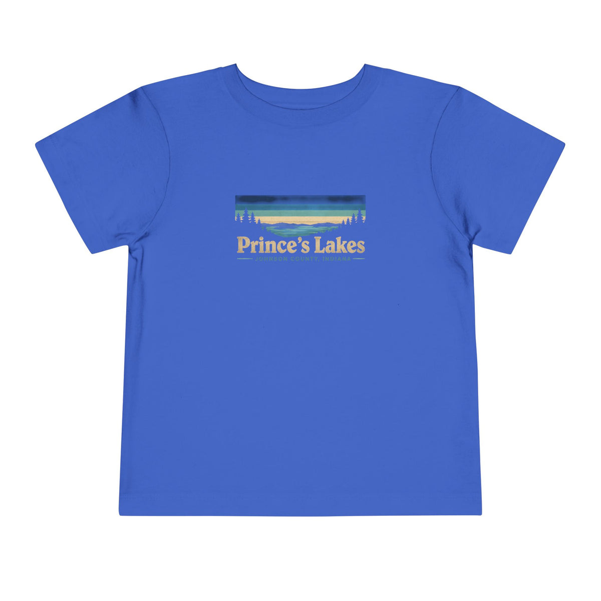 Toddler Tee - "Prince's Lakes" Retro Sunset Graphic