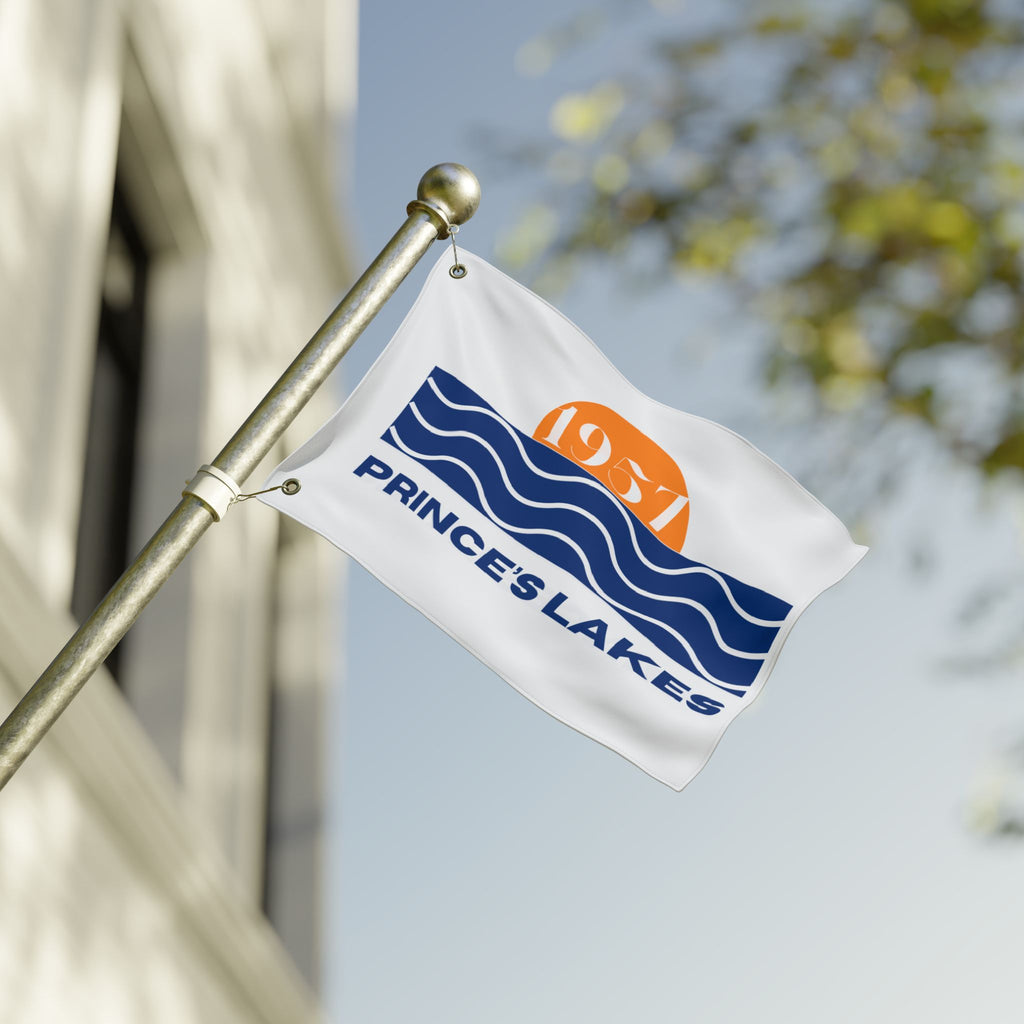 Prince's Lakes 1957 Flag — Double-Sided Lake House Banner