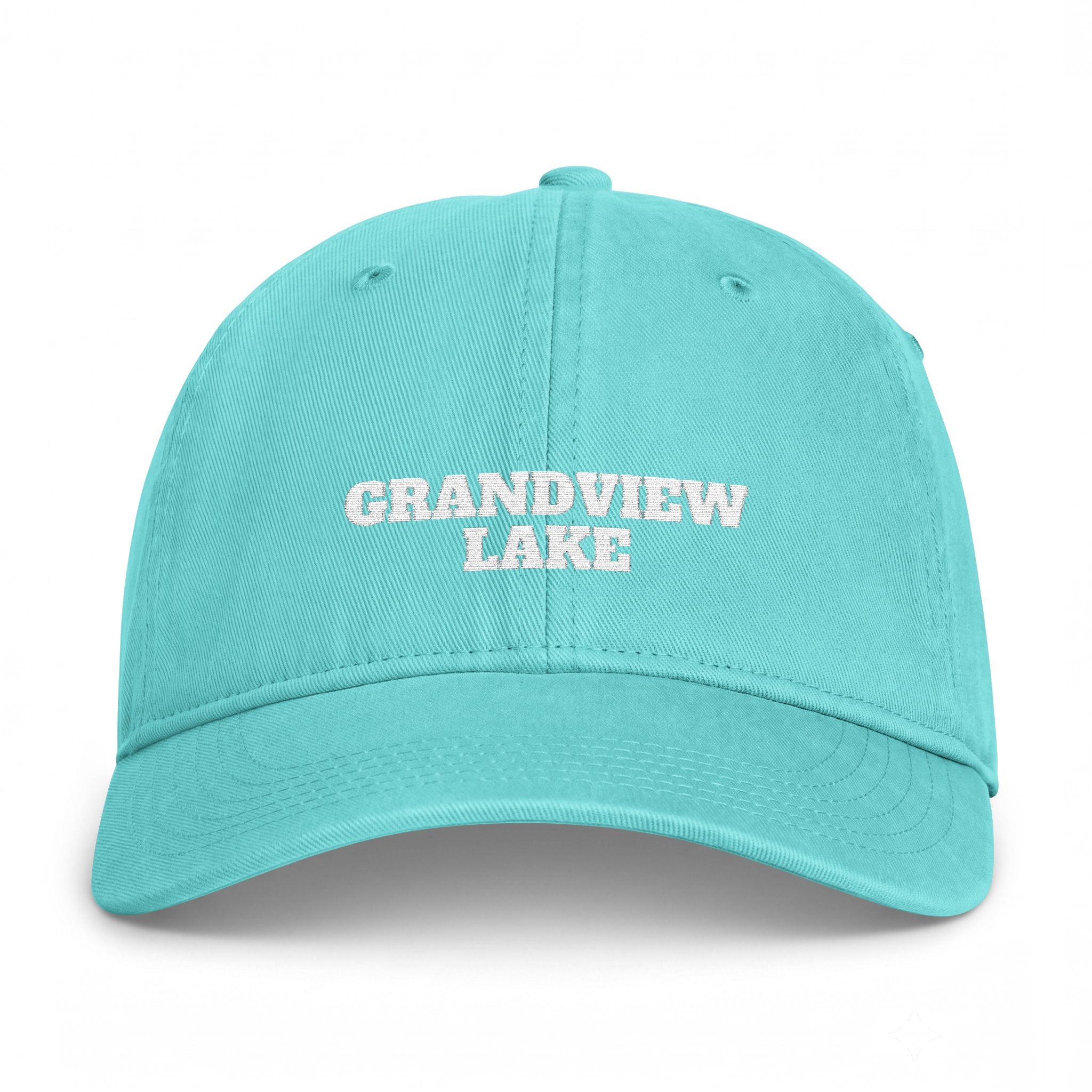 Grandview Lake Coastal Washed Cap — Vintage Beach Dad Hat