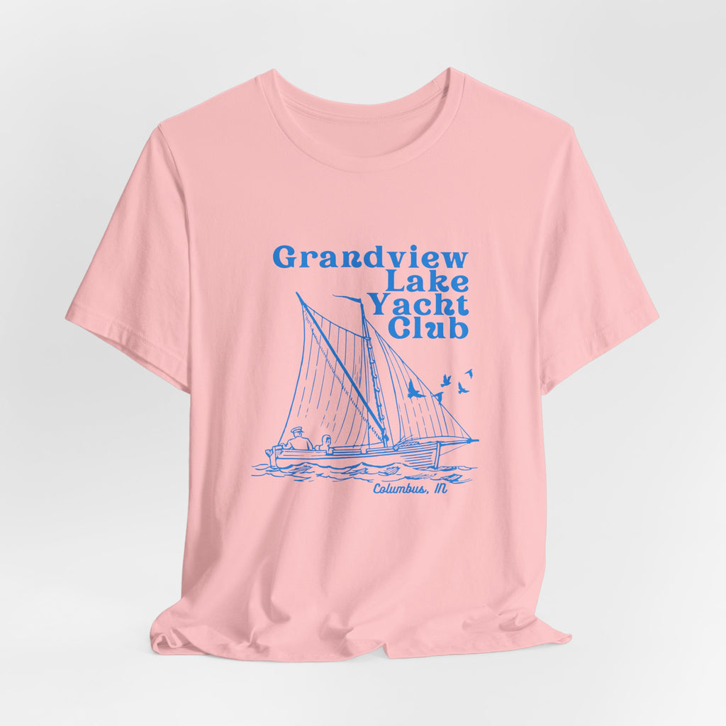 Sailboat Tee – "Grandview Lake Yacht Club" Vintage Boating T-Shirt