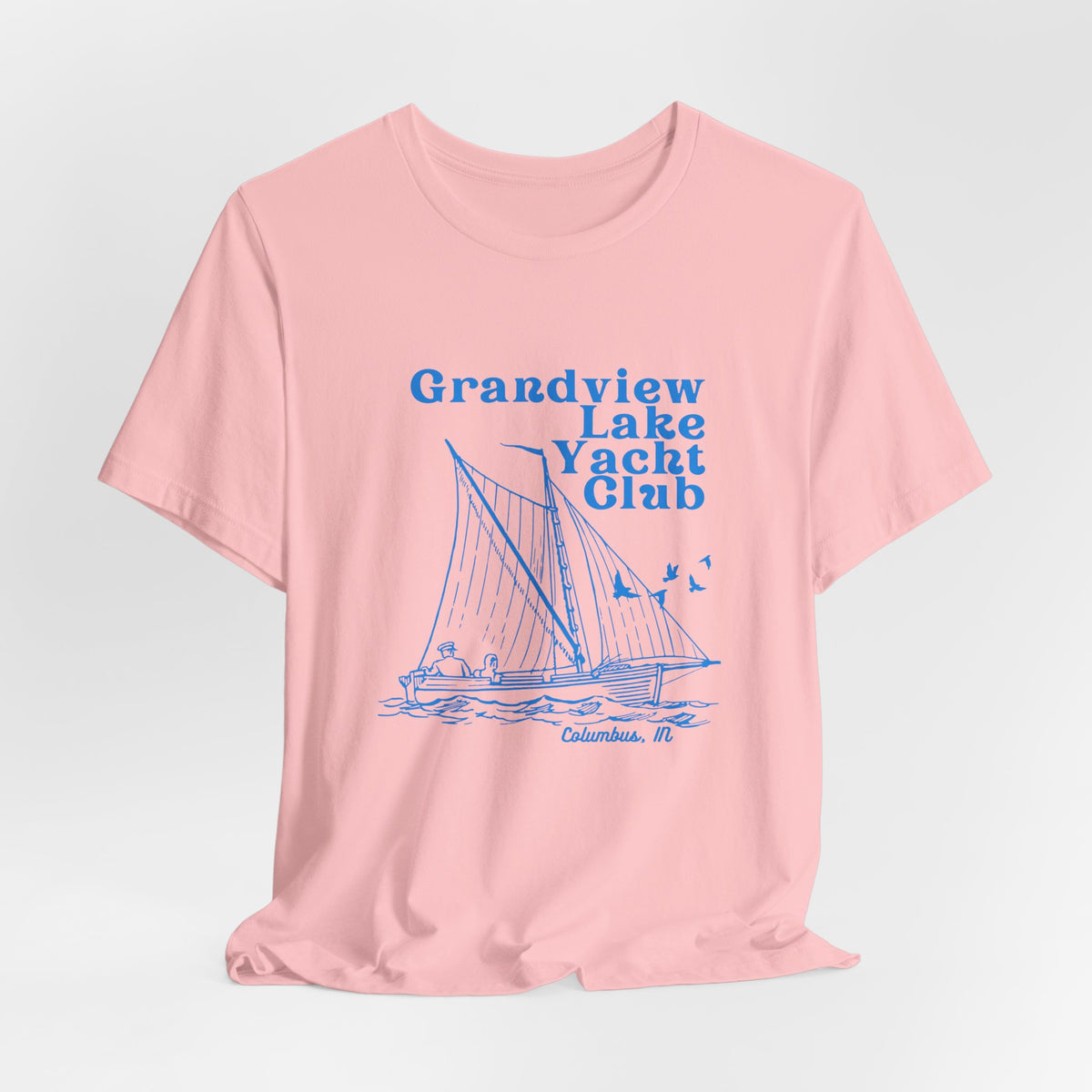 Sailboat Tee – "Grandview Lake Yacht Club" Vintage Boating T-Shirt