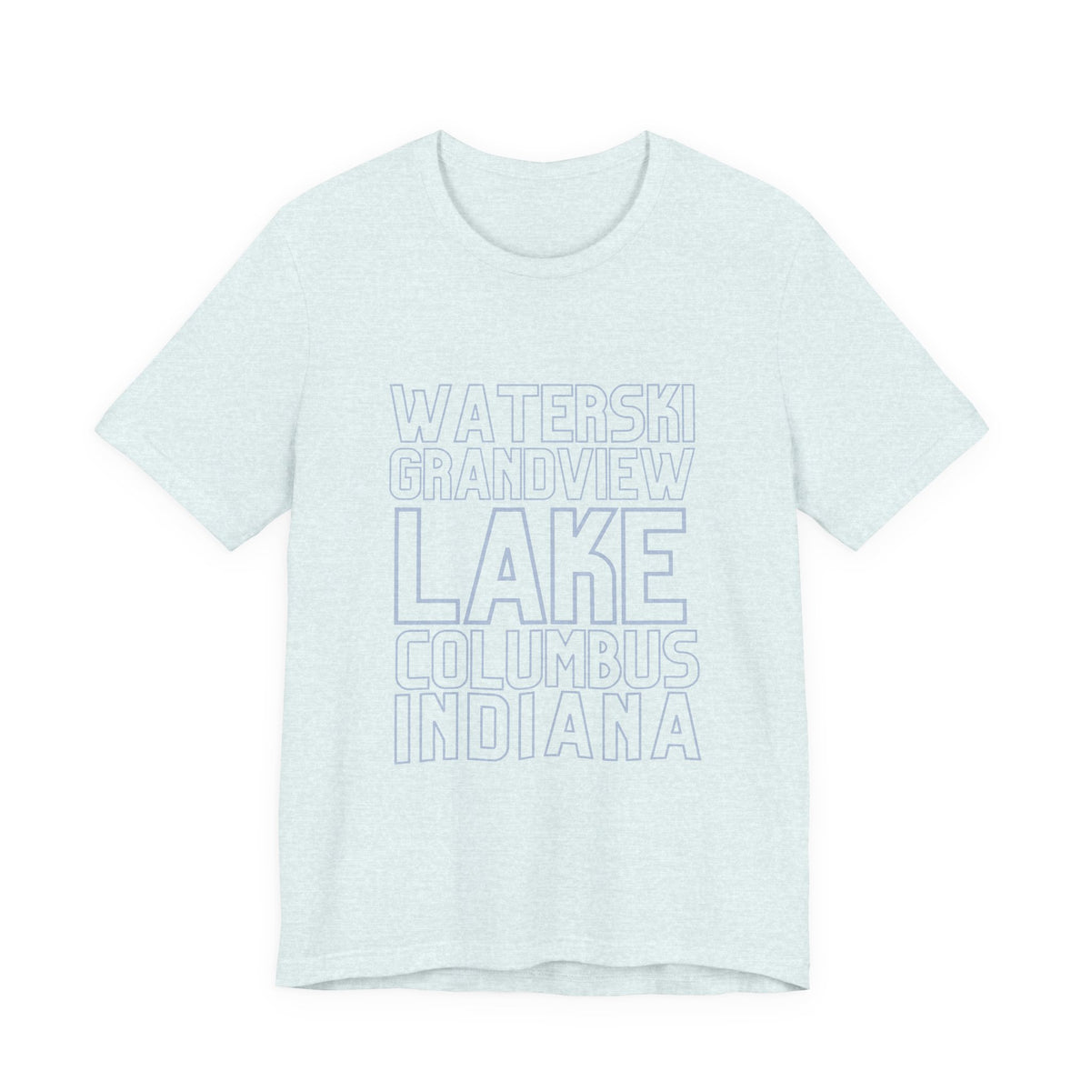 Grandview Lake Columbus Indiana Waterski Tee — Vintage Beach Town T‑Shirt