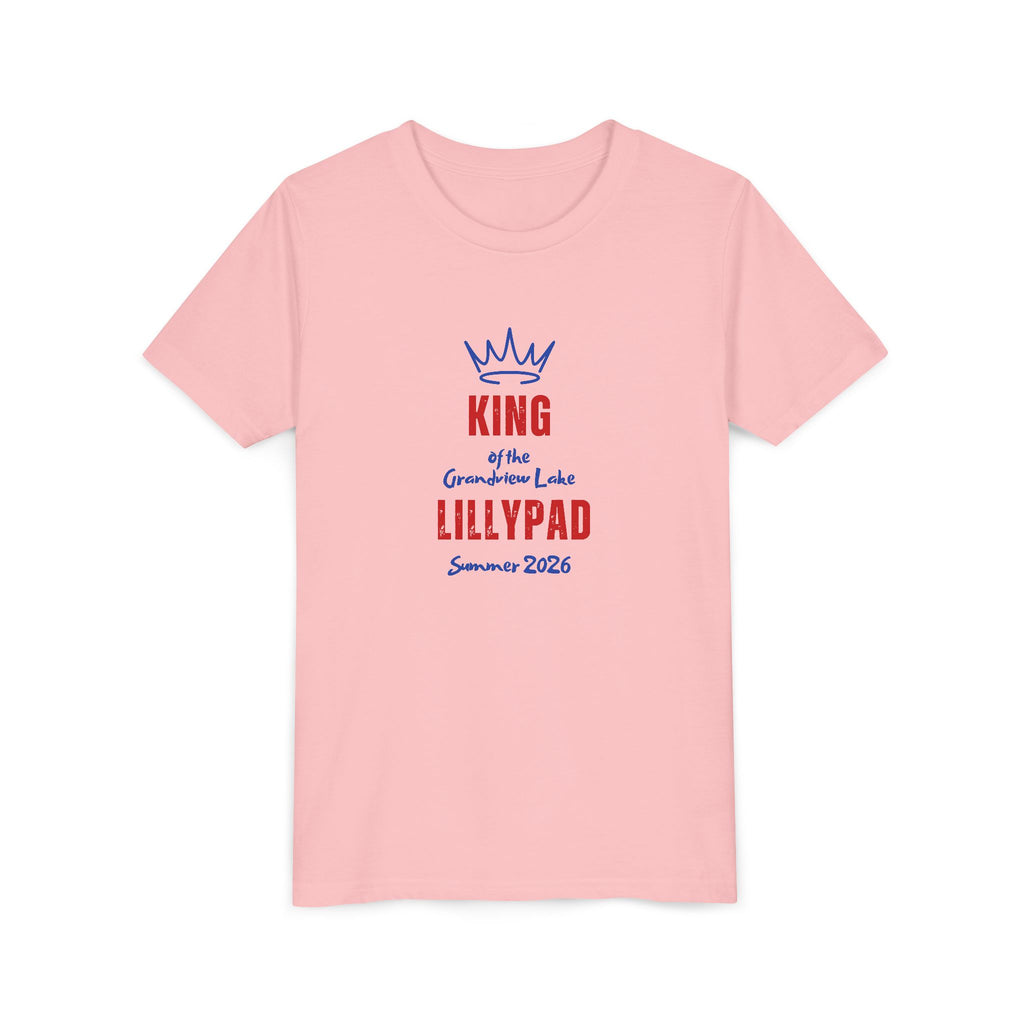 King of the Grandview Lake Lillypad Youth Tee — Cute Summer 2026 Kids Shirt