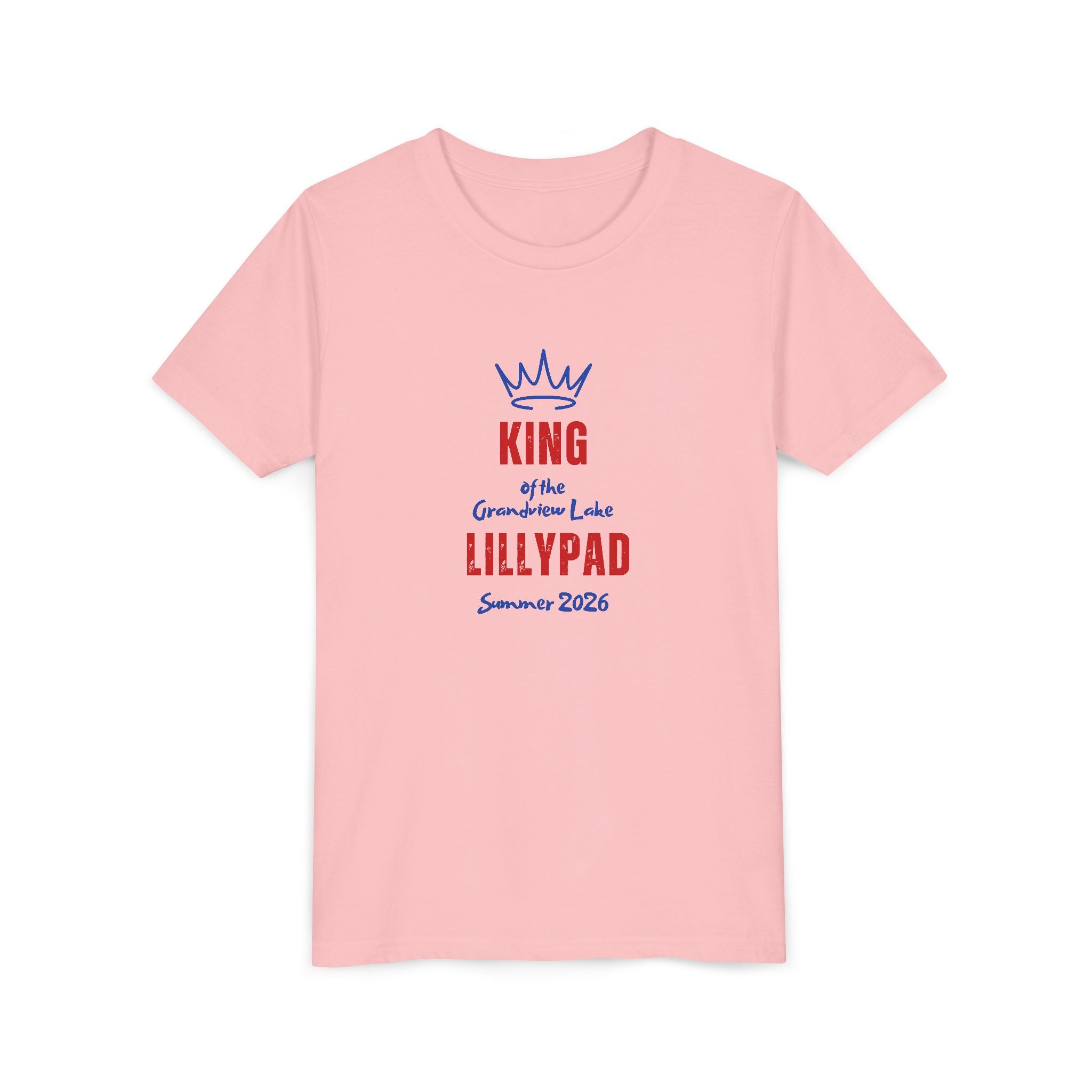 King of the Grandview Lake Lillypad Youth Tee — Cute Summer 2026 Kids Shirt