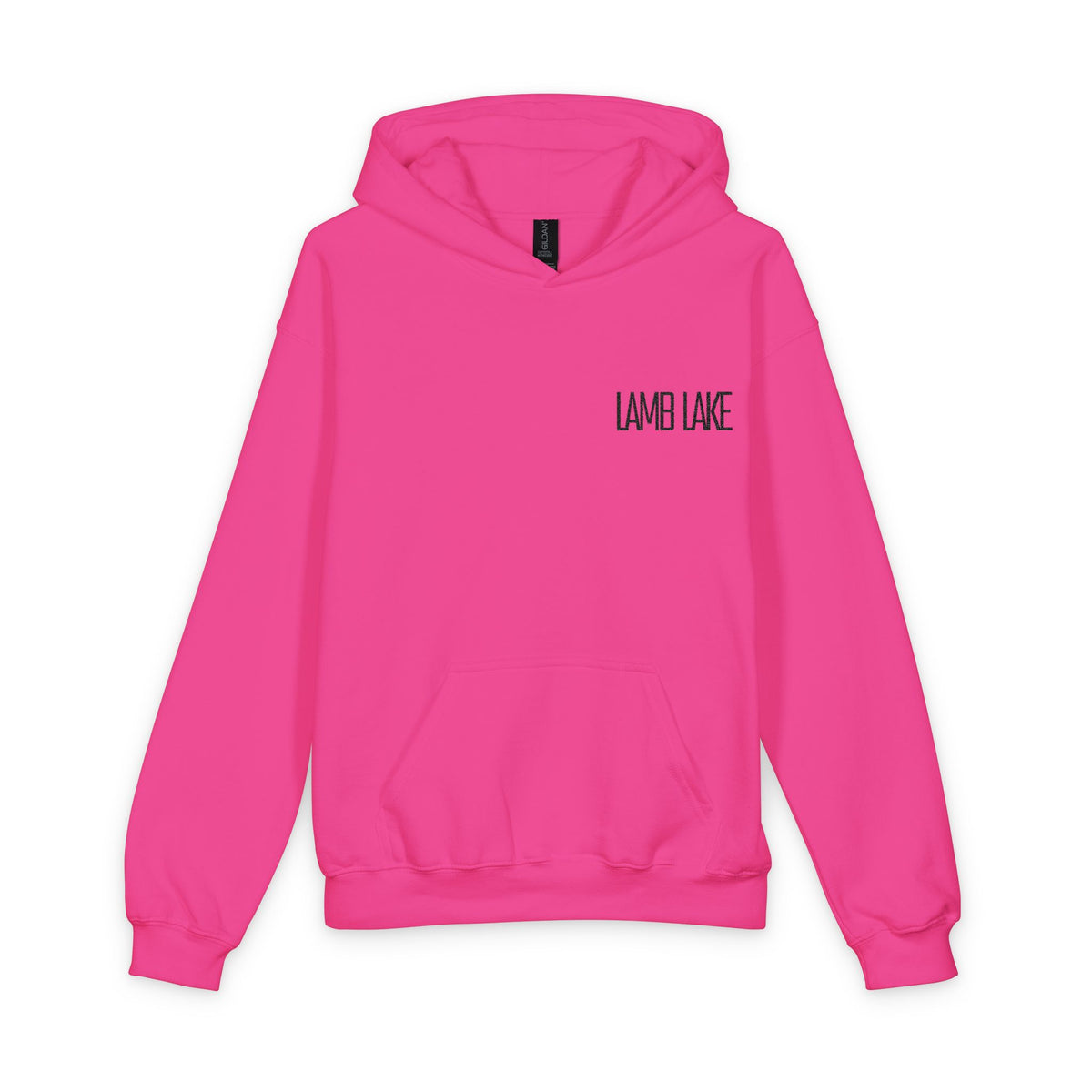 Youth Hoodie - LAMB LAKE Pocket Graphic