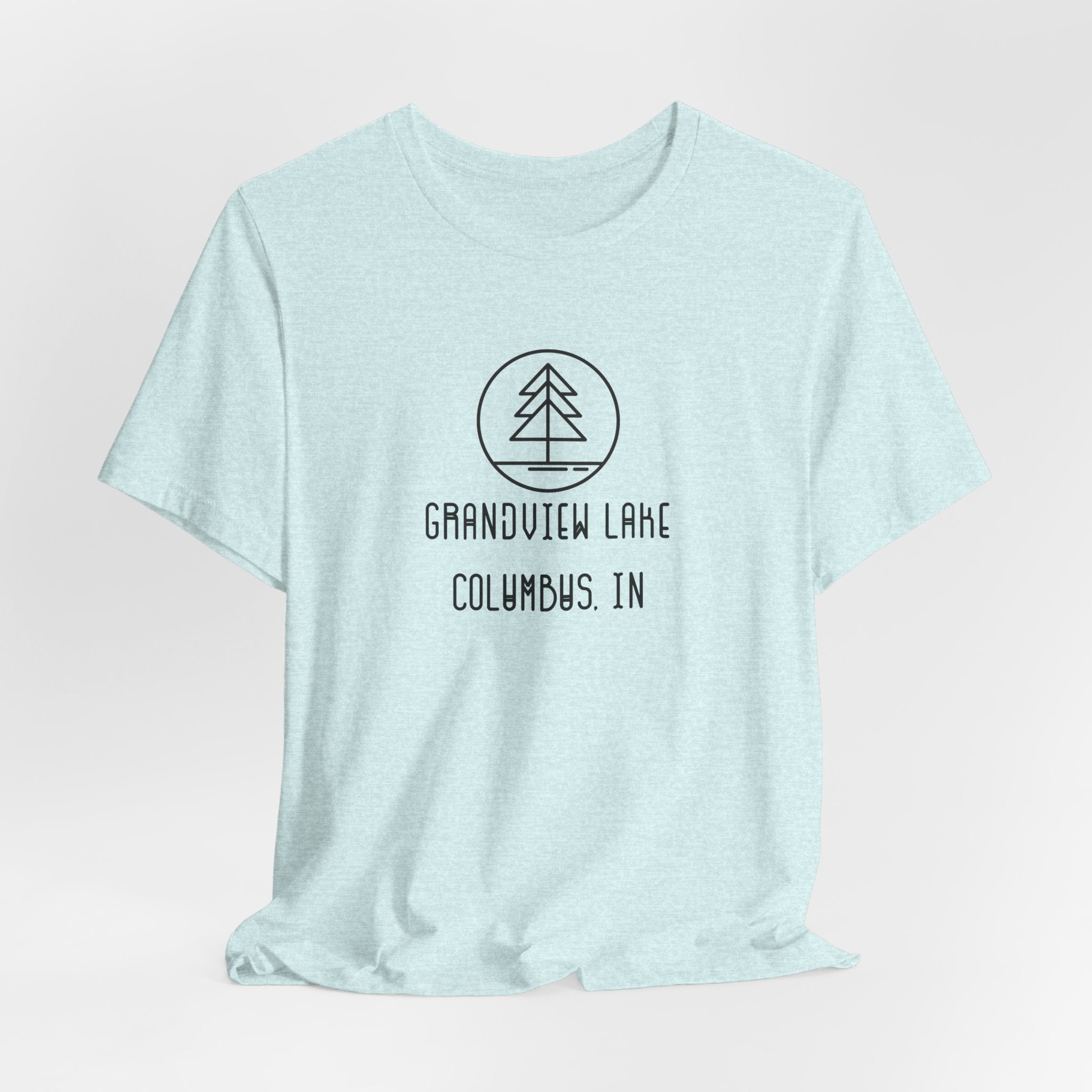 Grandview Lake Minimalist Tee — Lake Forest Graphic Short Sleeve Shirt