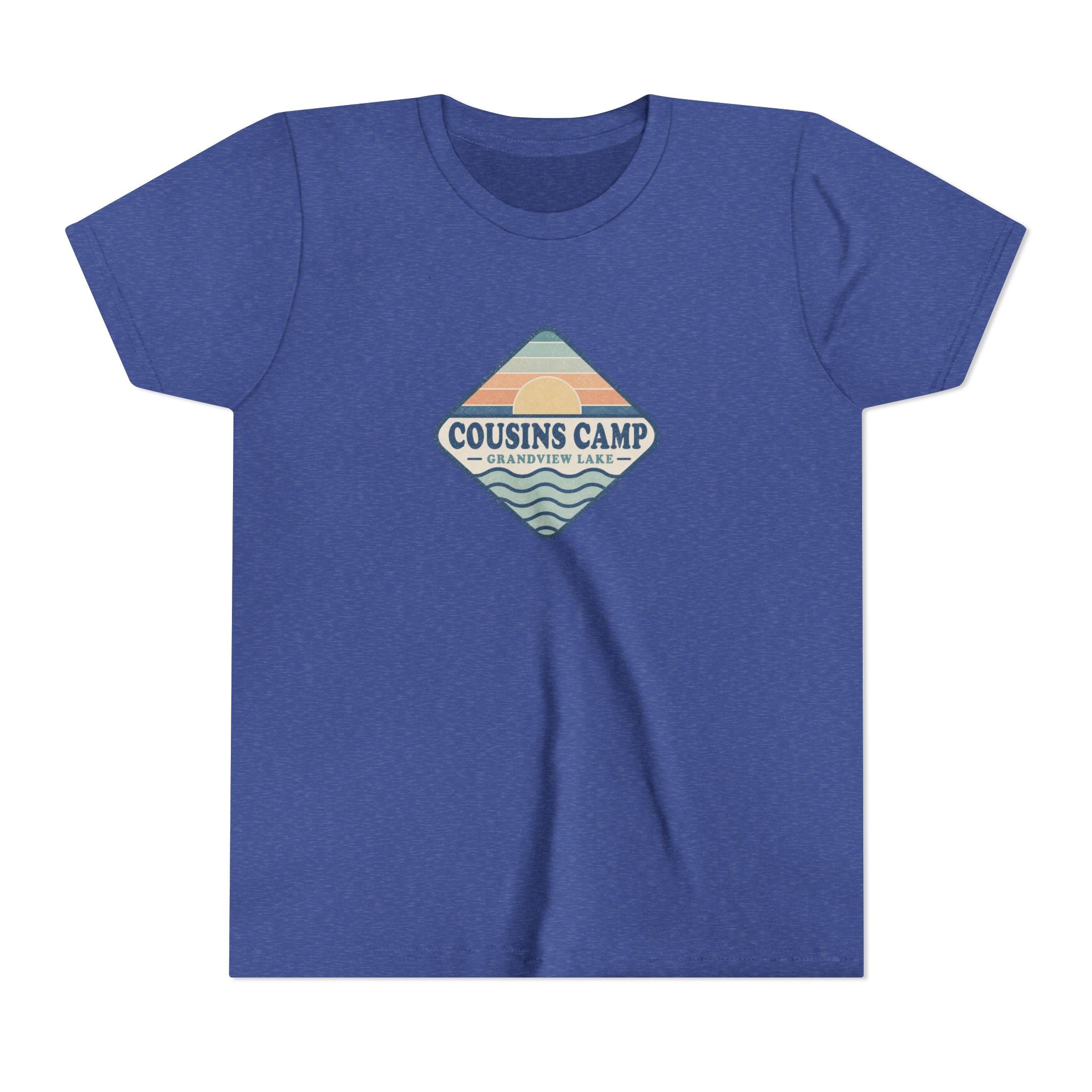 Cousins Camp Youth Tee — Retro Lakeside Summer Camp Kids Shirt