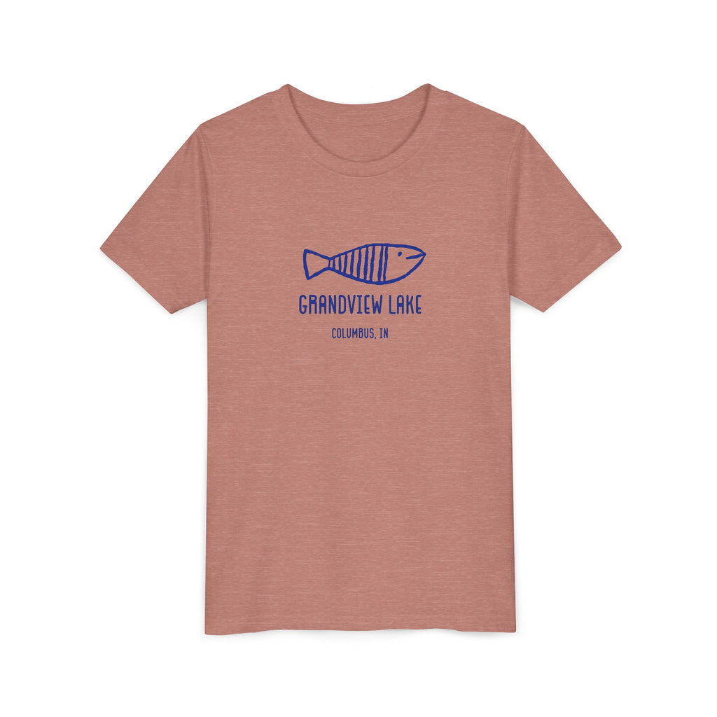 Youth Tee — 'Grandview Lake' Retro Fish Kids T-Shirt