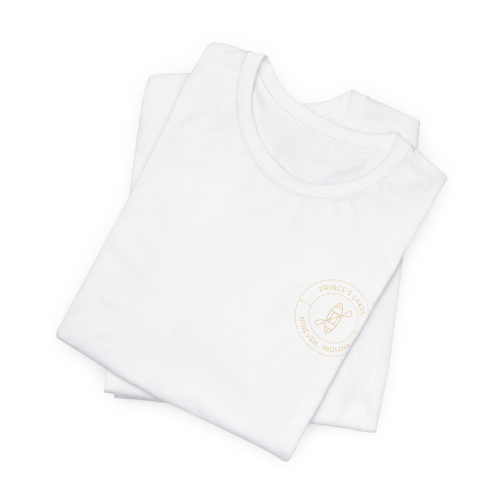 Kayak Pocket & Back Print Prince's Lakes Minimalist Tee —  Short Sleeve Shirt