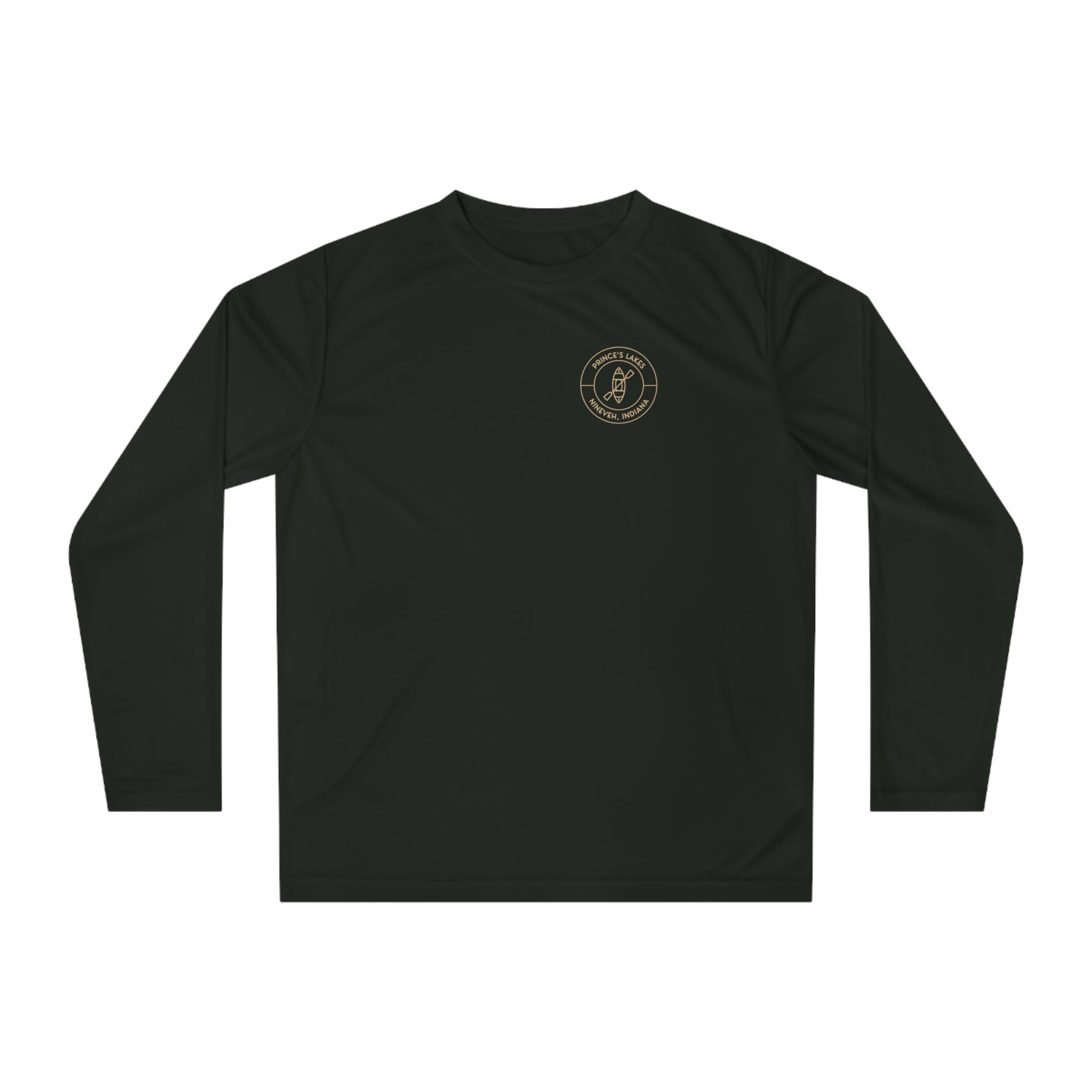 Performance Long Sleeve Shirt — Kayak Prince's Lakes Logo