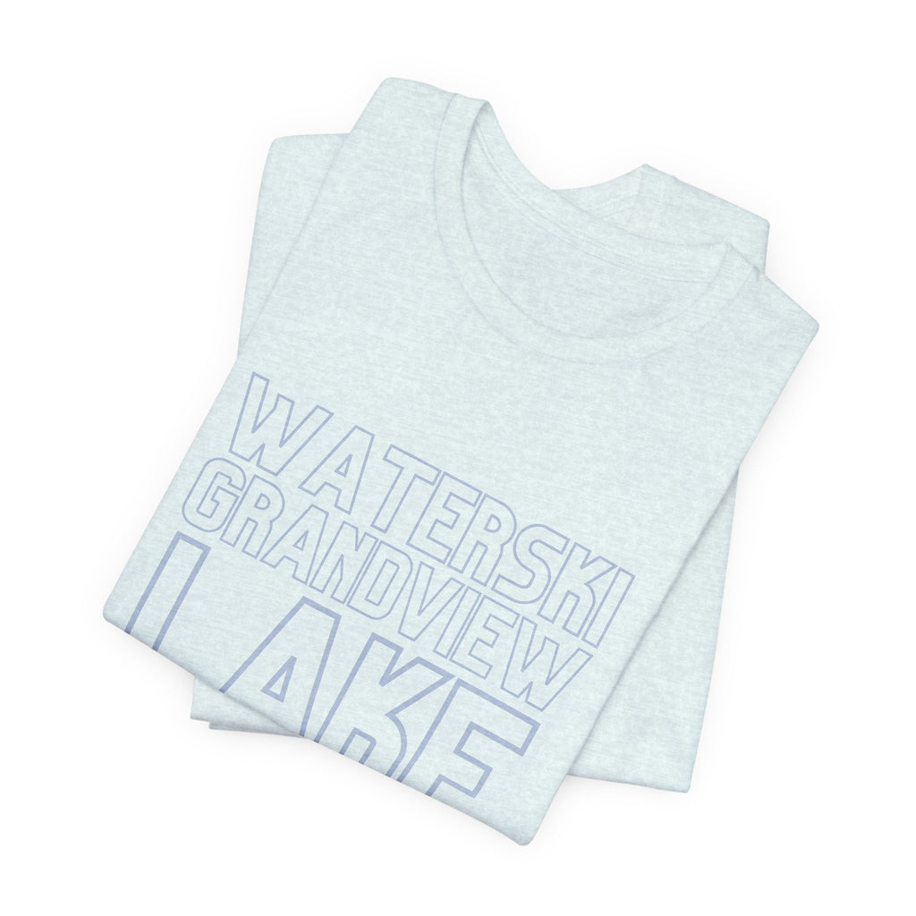 Grandview Lake Columbus Indiana Waterski Tee — Vintage Beach Town T‑Shirt