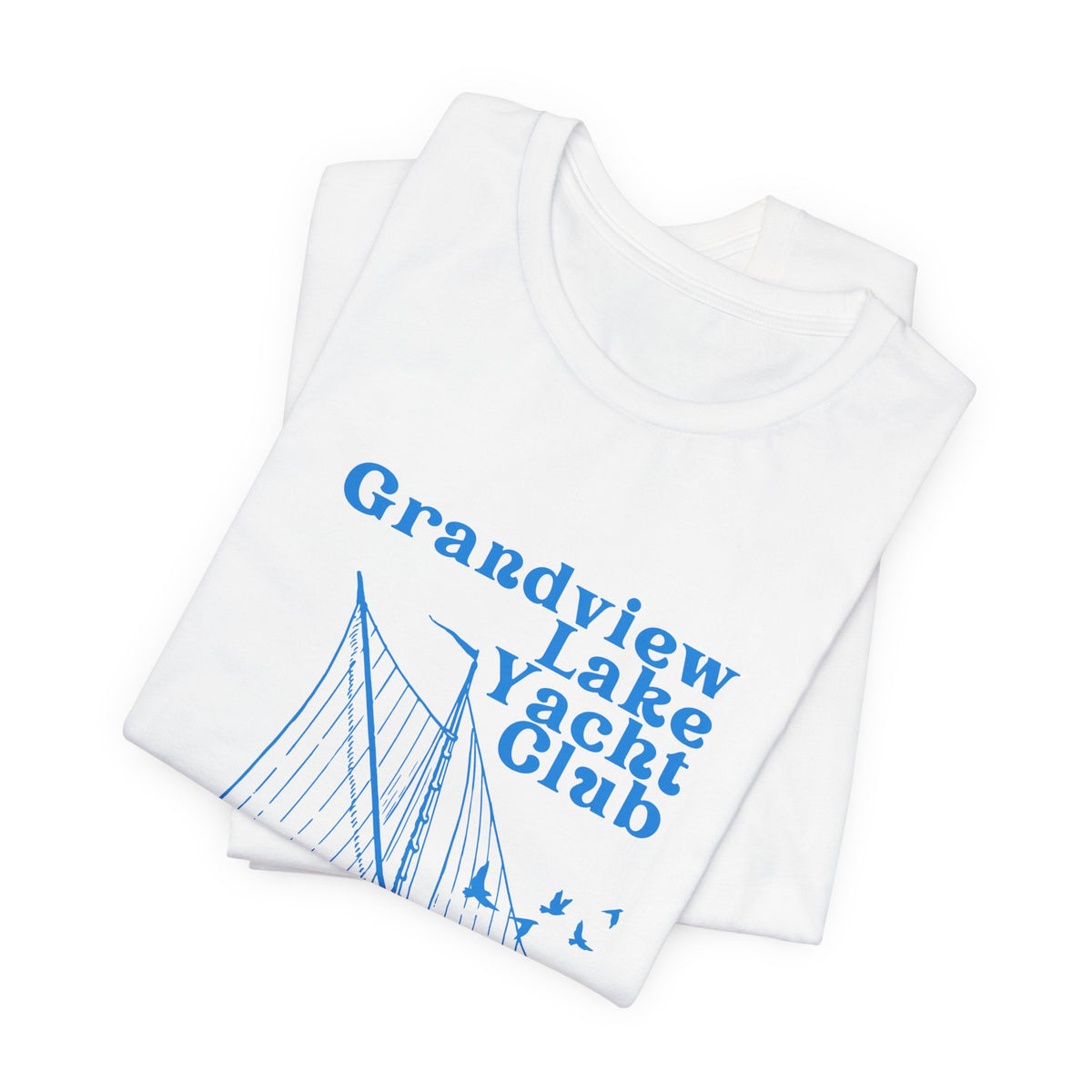 Sailboat Tee – "Grandview Lake Yacht Club" Vintage Boating T-Shirt
