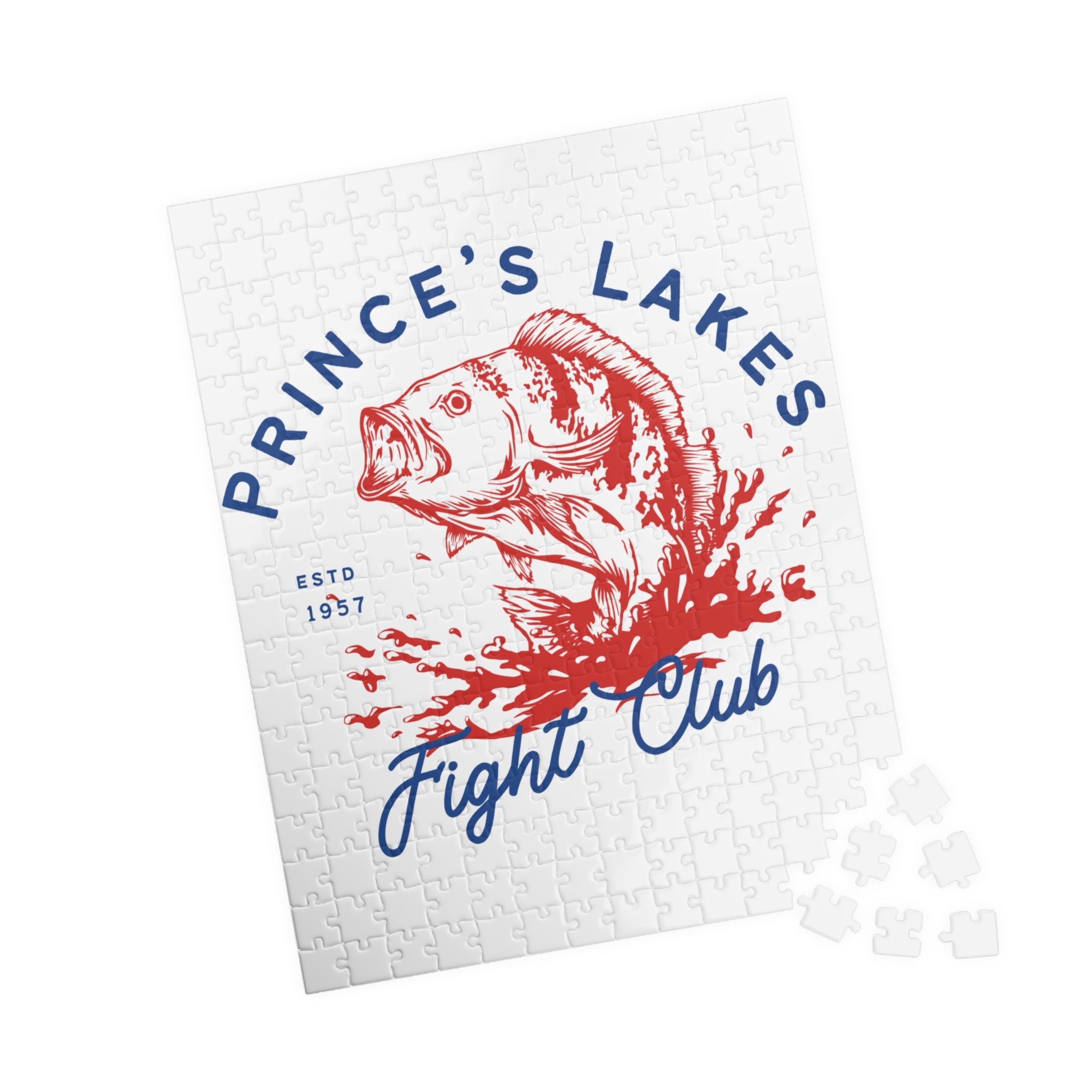 Kids Prince's Lakes Fight Club Fishing Puzzle — Vintage Bass Jigsaw (110, 252, 510 pcs)