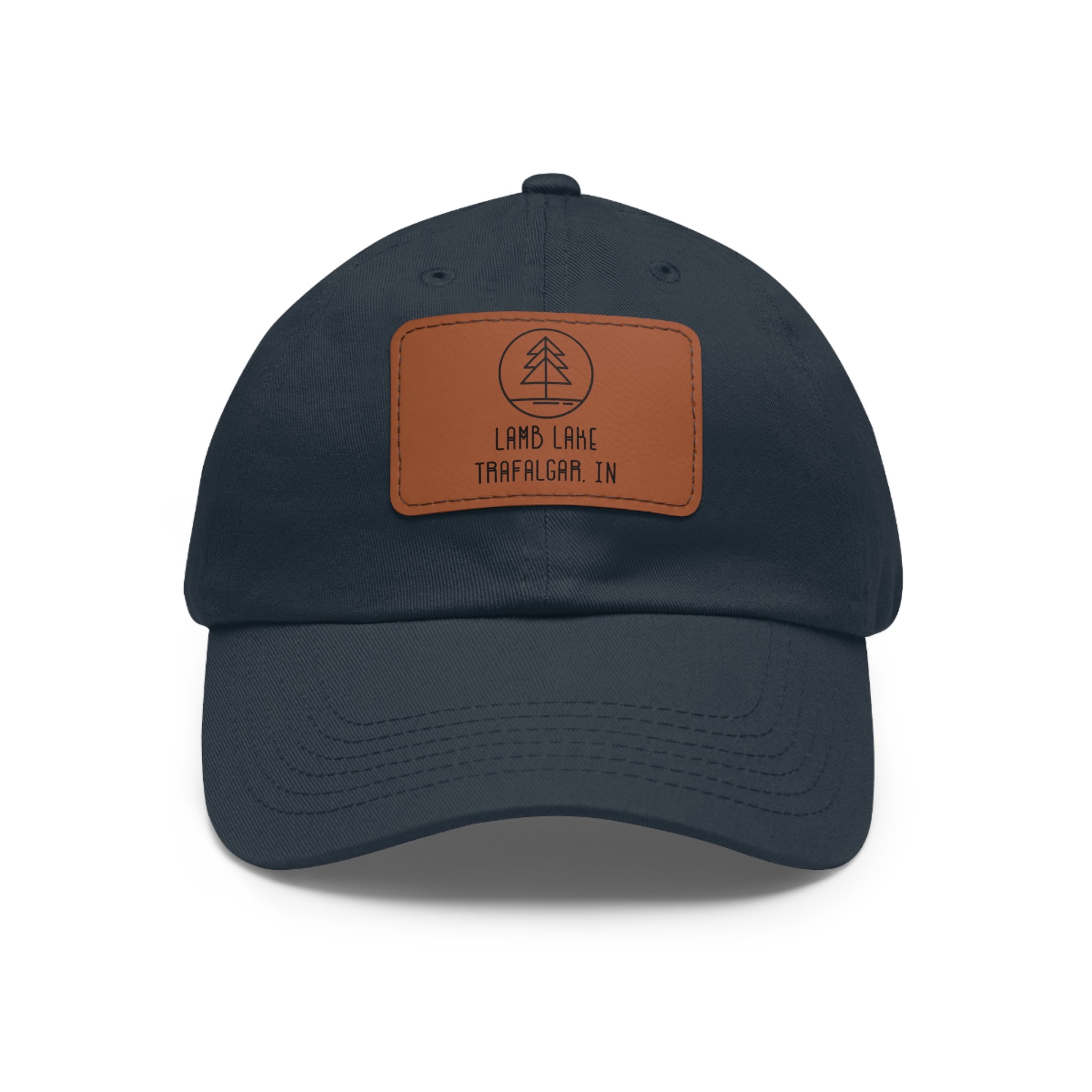 Leather Patch Hat — Lamb Lake Outdoor Baseball Cap