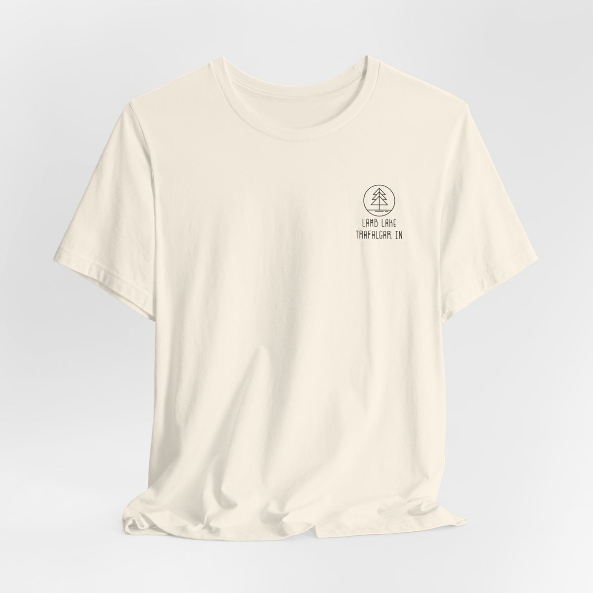 Lamb Lake Minimalist Tee — Lake Forest Graphic Short Sleeve Shirt