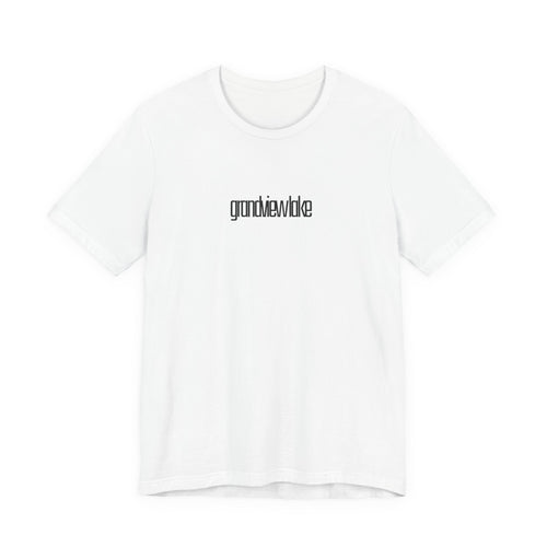 'grandview lake' Graphic Tee —  Minimal Logo T‑Shirt