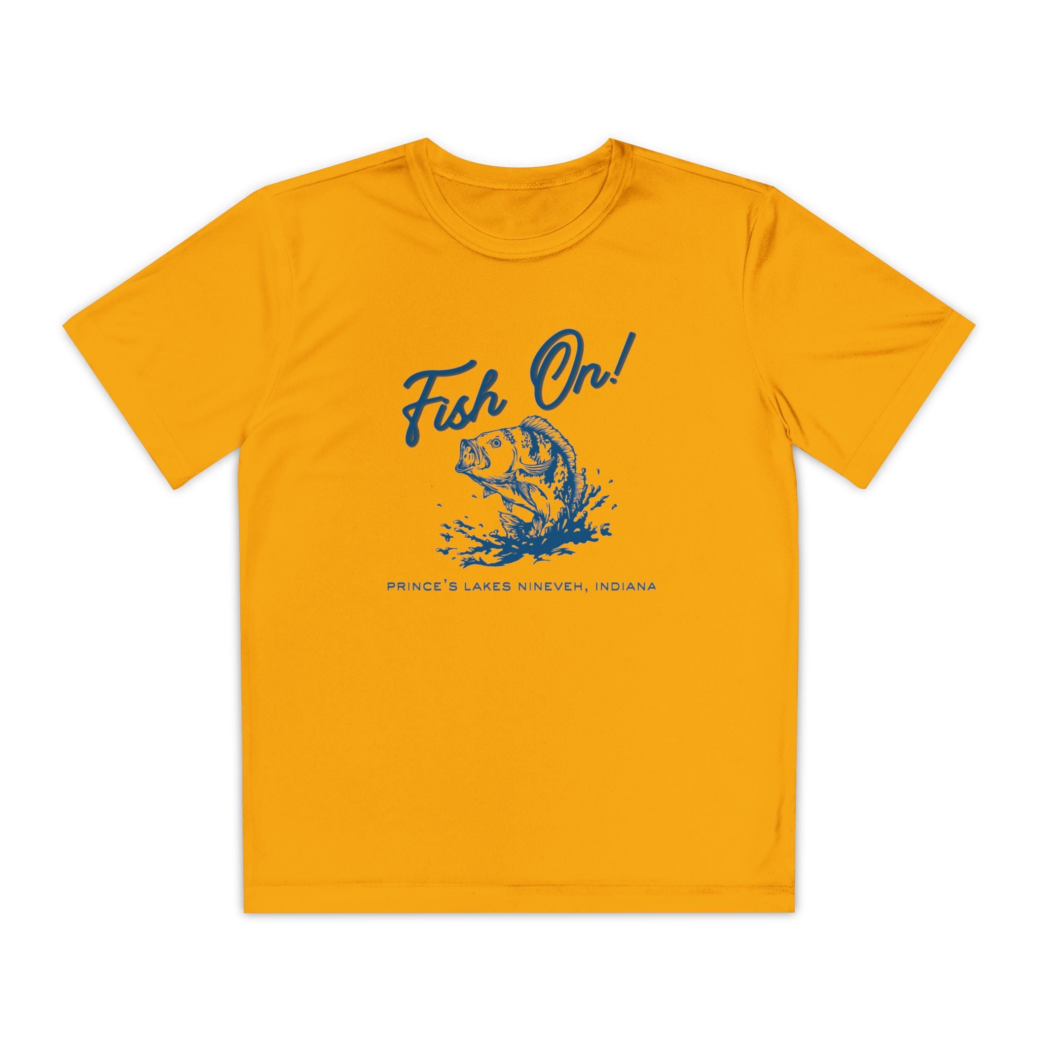 Youth Performance Tee — Prince's Lakes "Fish On!" Graphic T-Shirt