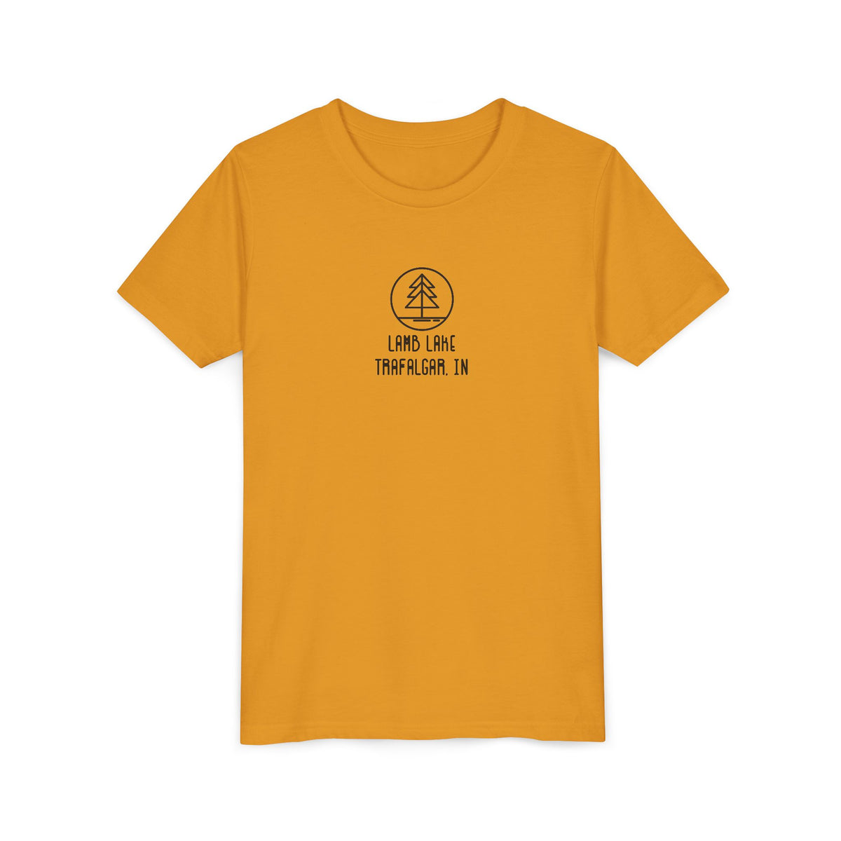 Youth Tee — 'Lamb Lake' Retro Camp Kids T-Shirt