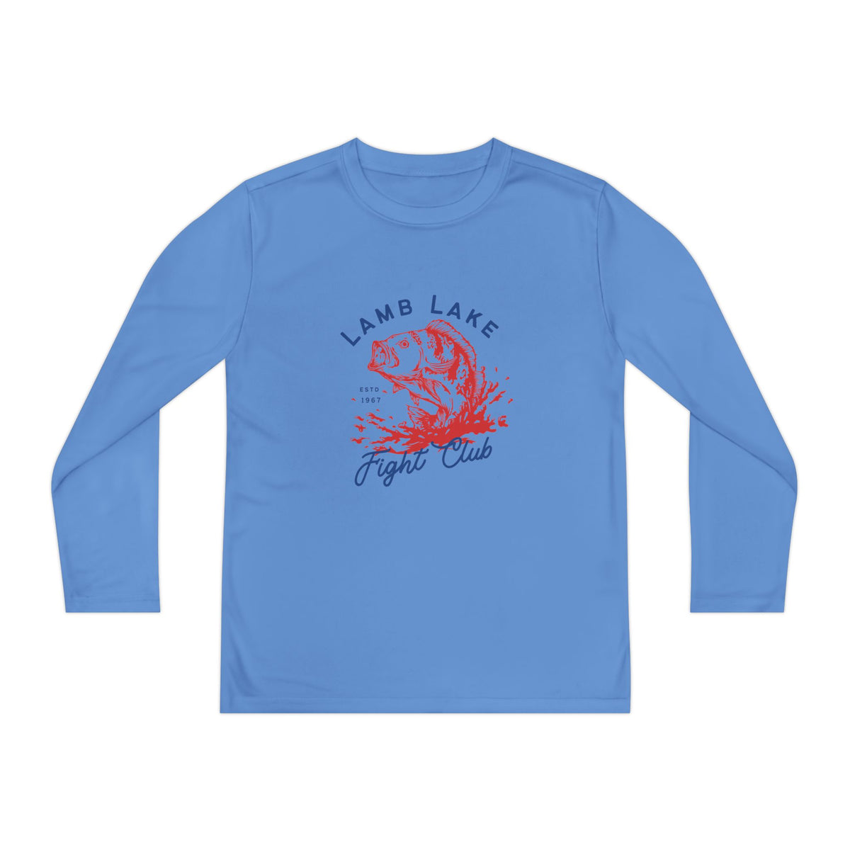 Youth Long Sleeve Tee — "Lamb Lake Fight Club" Graphic