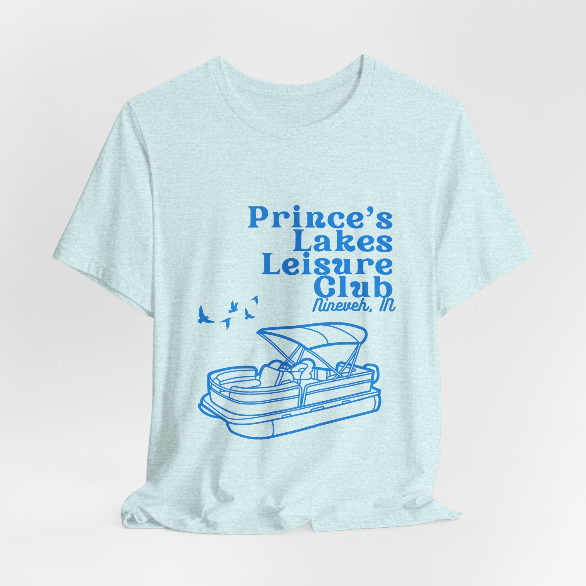 Lake Club Pontoon Boat Tee – "Prince's Lakes Leisure Club" Vintage Boating T-Shirt