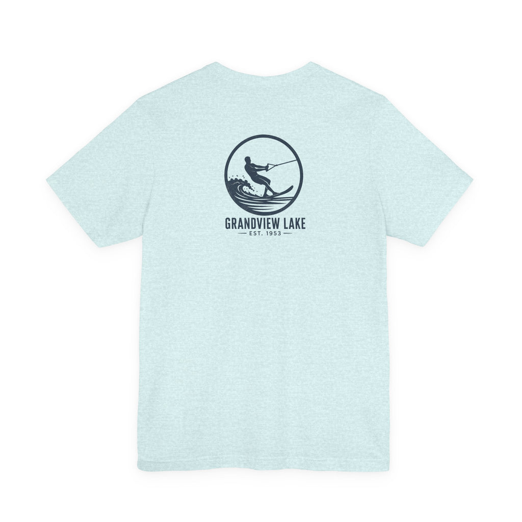 Grandview Lake Waterski Tee — Back Graphic Lake Shirt