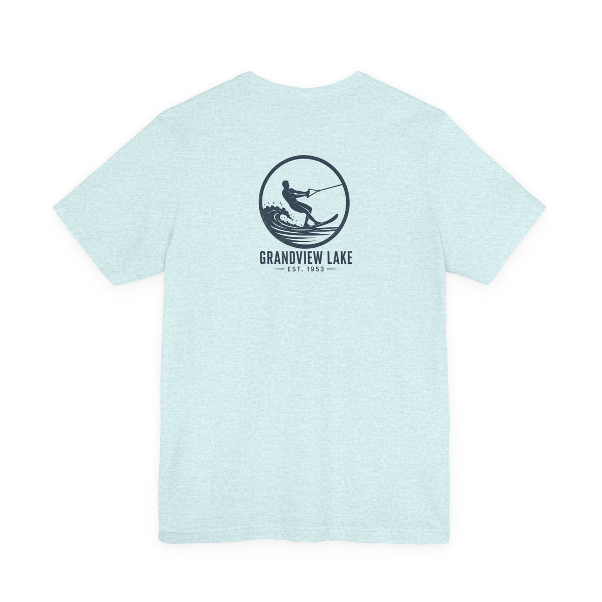 Grandview Lake Waterski Tee — Back Graphic Lake Shirt